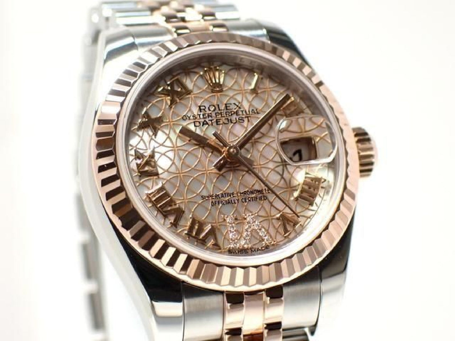 ROLEX Datejust circle Flower VI diamond PG combination 179171NR '18 Mens 191598911 hannari-shop
