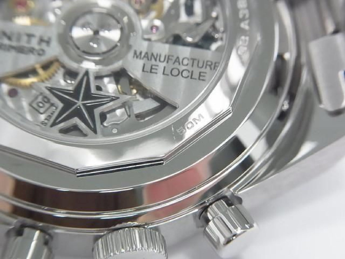 ZENITH Chrono Master Revival El Primero A385 Gradation brown Genuine goods Mens 191604864 hannari-shop