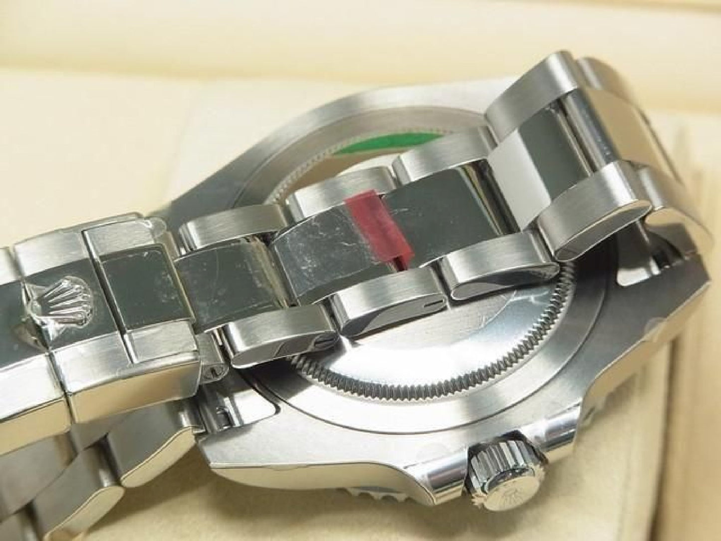 ROLEX GMT MasterII blue black bezel 116710BLNR Oyster Bracelet protective seal unused Mens 191616105 hannari-shop