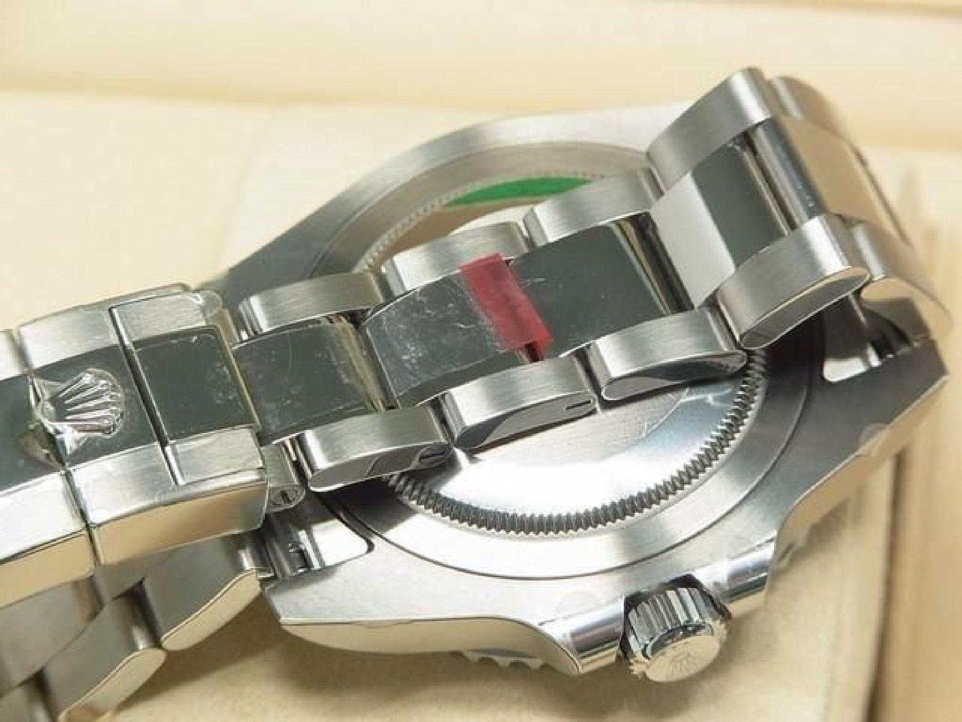 ROLEX GMT MasterII blue black bezel 116710BLNR Oyster Bracelet protective seal unused Mens 191616105 hannari-shop