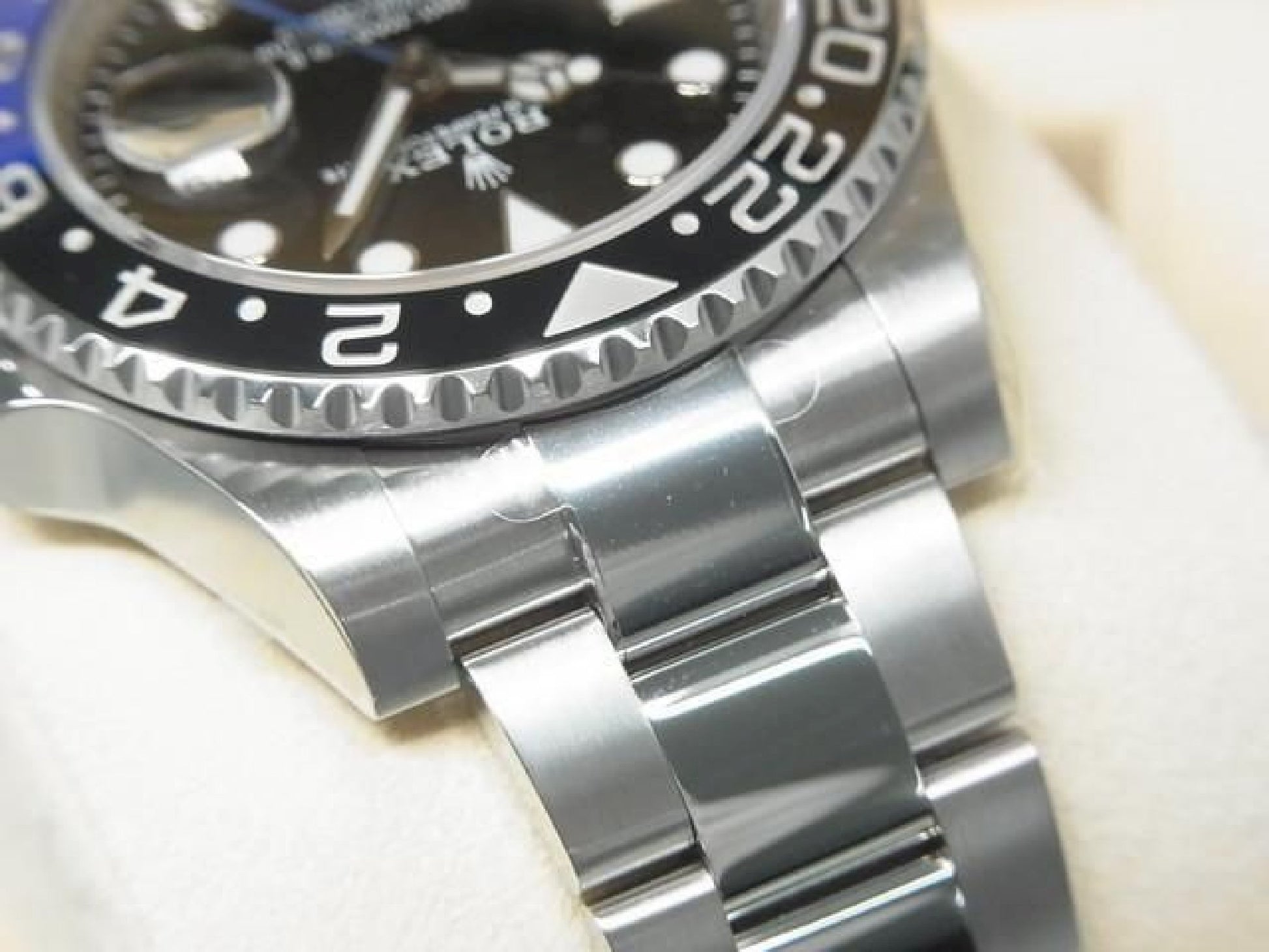 ROLEX GMT MasterII blue black bezel 116710BLNR Oyster Bracelet protective seal unused Mens 191616105 hannari-shop