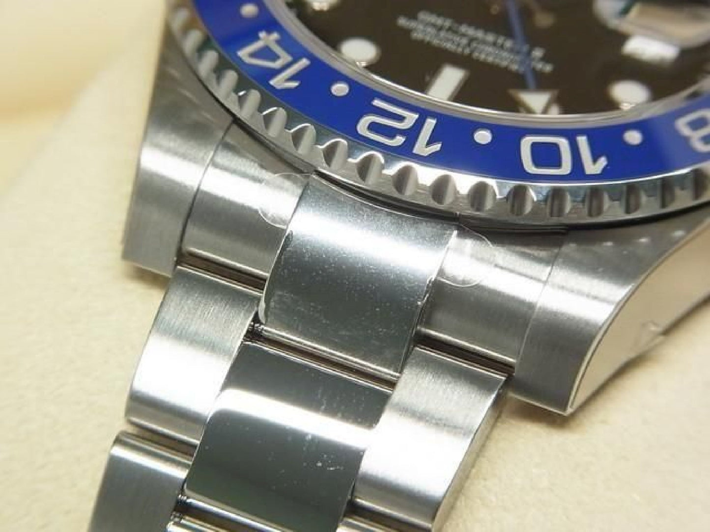 ROLEX GMT MasterII blue black bezel 116710BLNR Oyster Bracelet protective seal unused Mens 191616105 hannari-shop