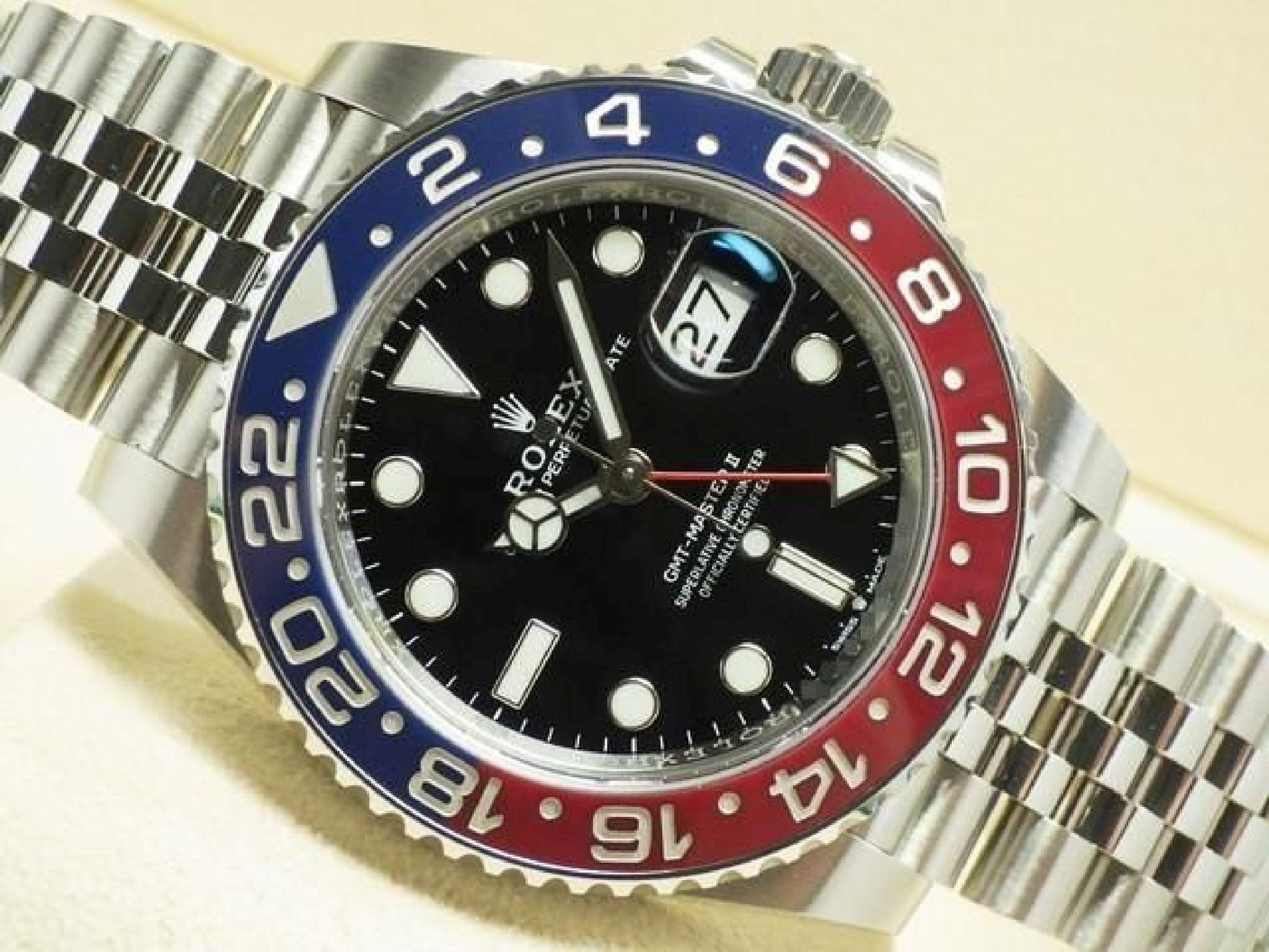 ROLEX GMT MasterII red blue bezel Jubilee Bracelet 126710BLRO '22 purchased Mens 191676704 hannari-shop