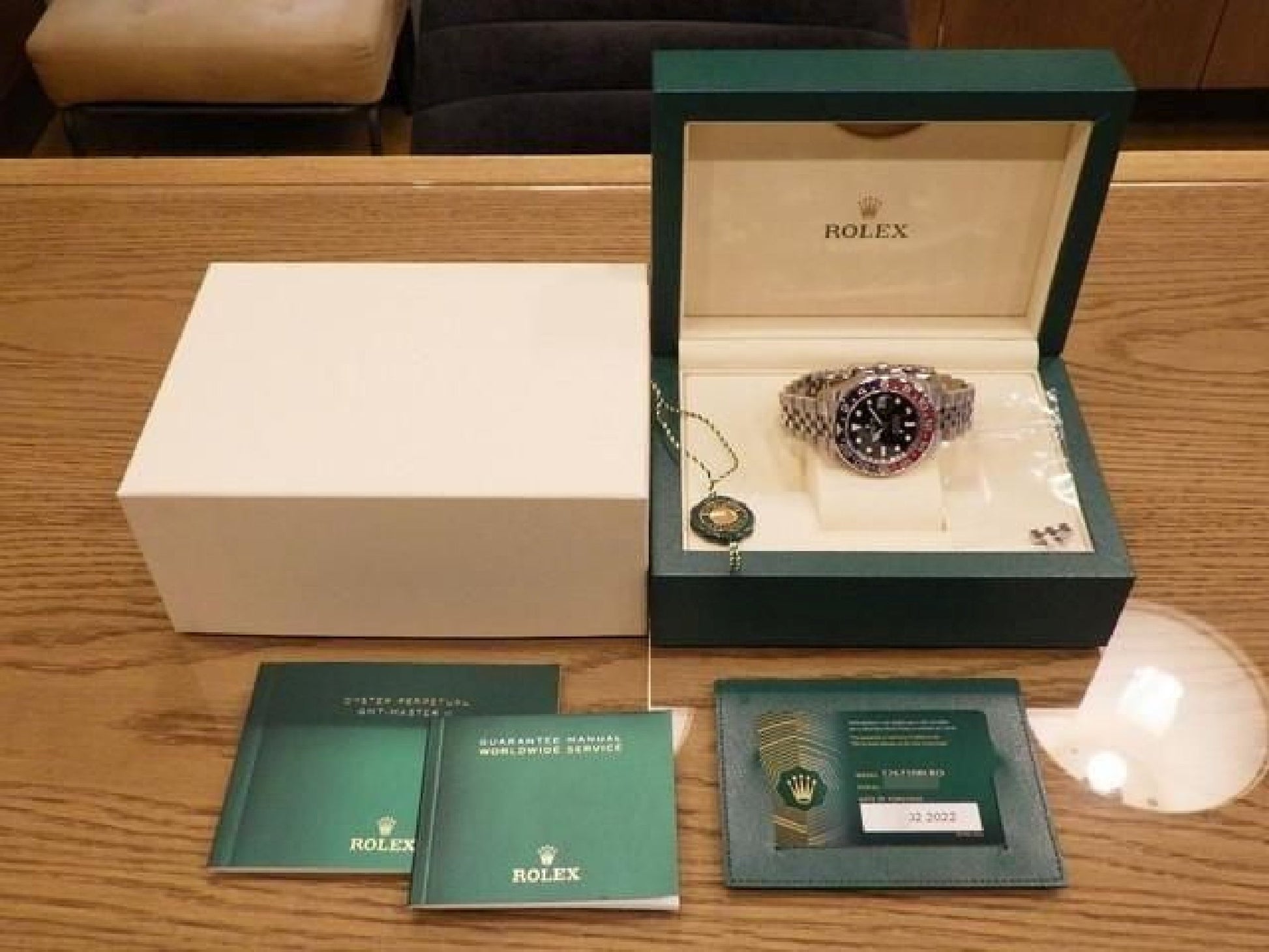 ROLEX GMT MasterII red blue bezel Jubilee Bracelet 126710BLRO '22 purchased Mens 191676704 hannari-shop