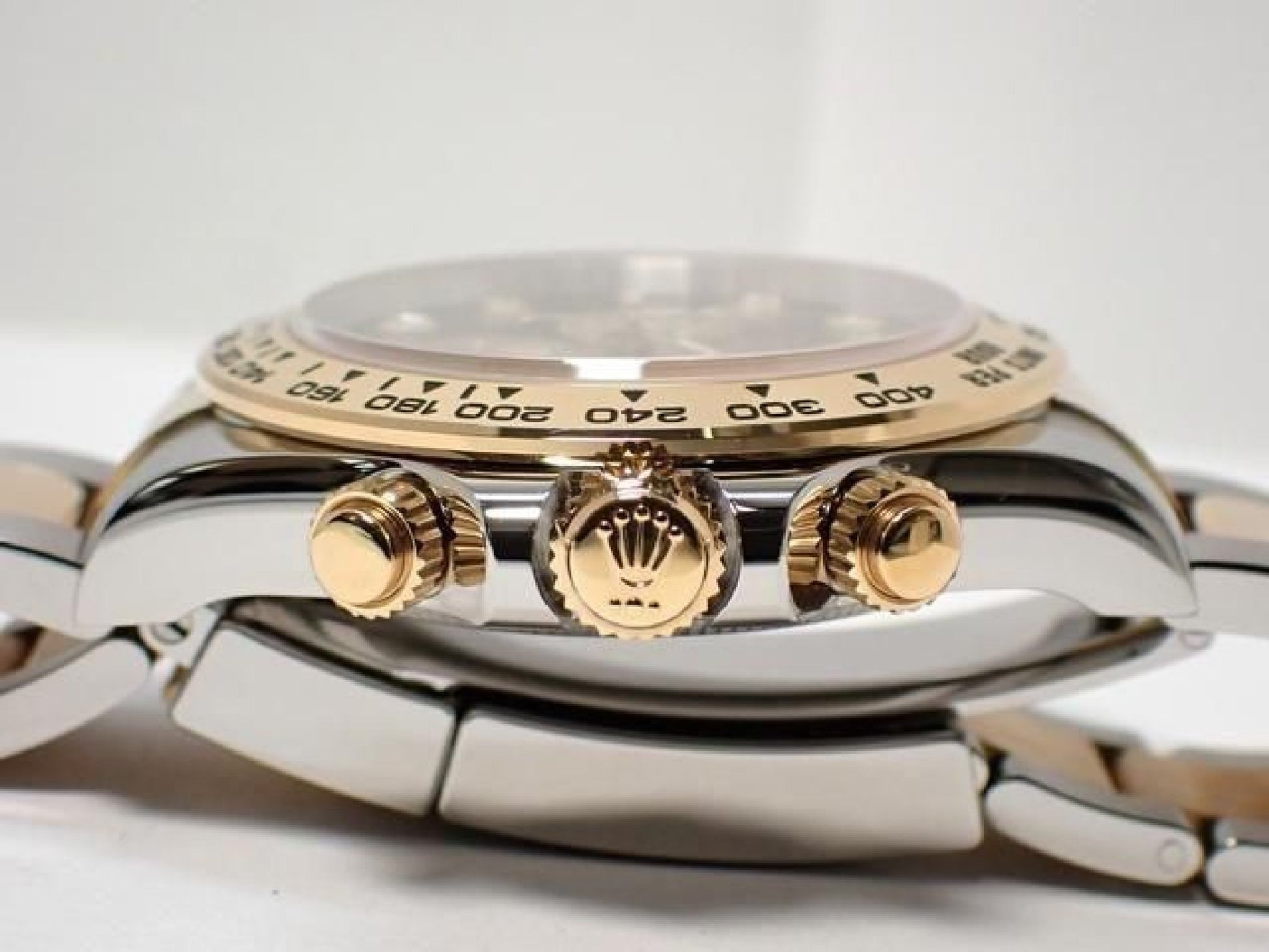 ROLEX Daytona SS x18KYG combinatie zwarte wijzerplaat 8P diamant 126503G '24 Heren 191676992 hannari-shop