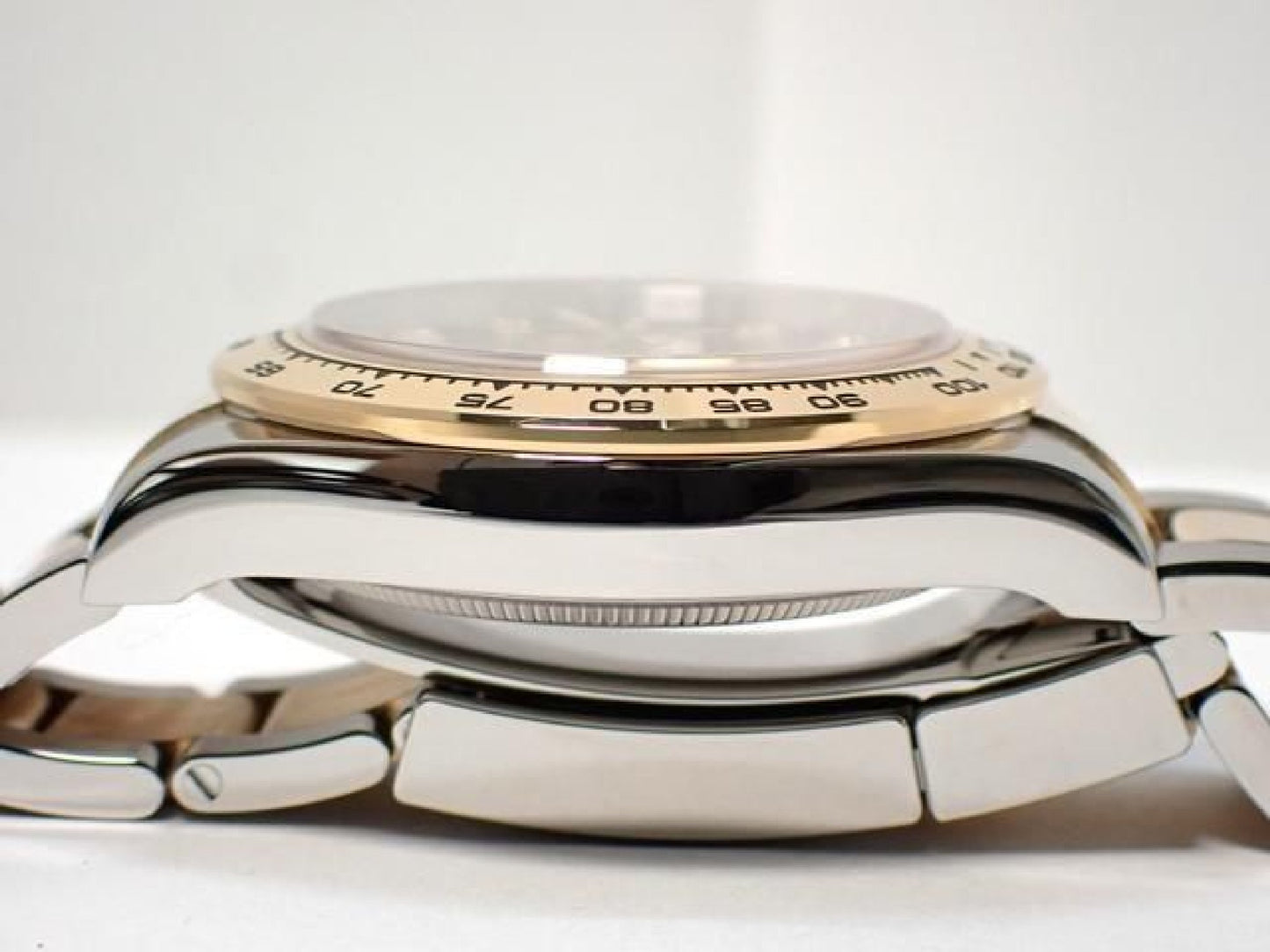 ROLEX Daytona SS x18KYG combinatie zwarte wijzerplaat 8P diamant 126503G '24 Heren 191676992 hannari-shop