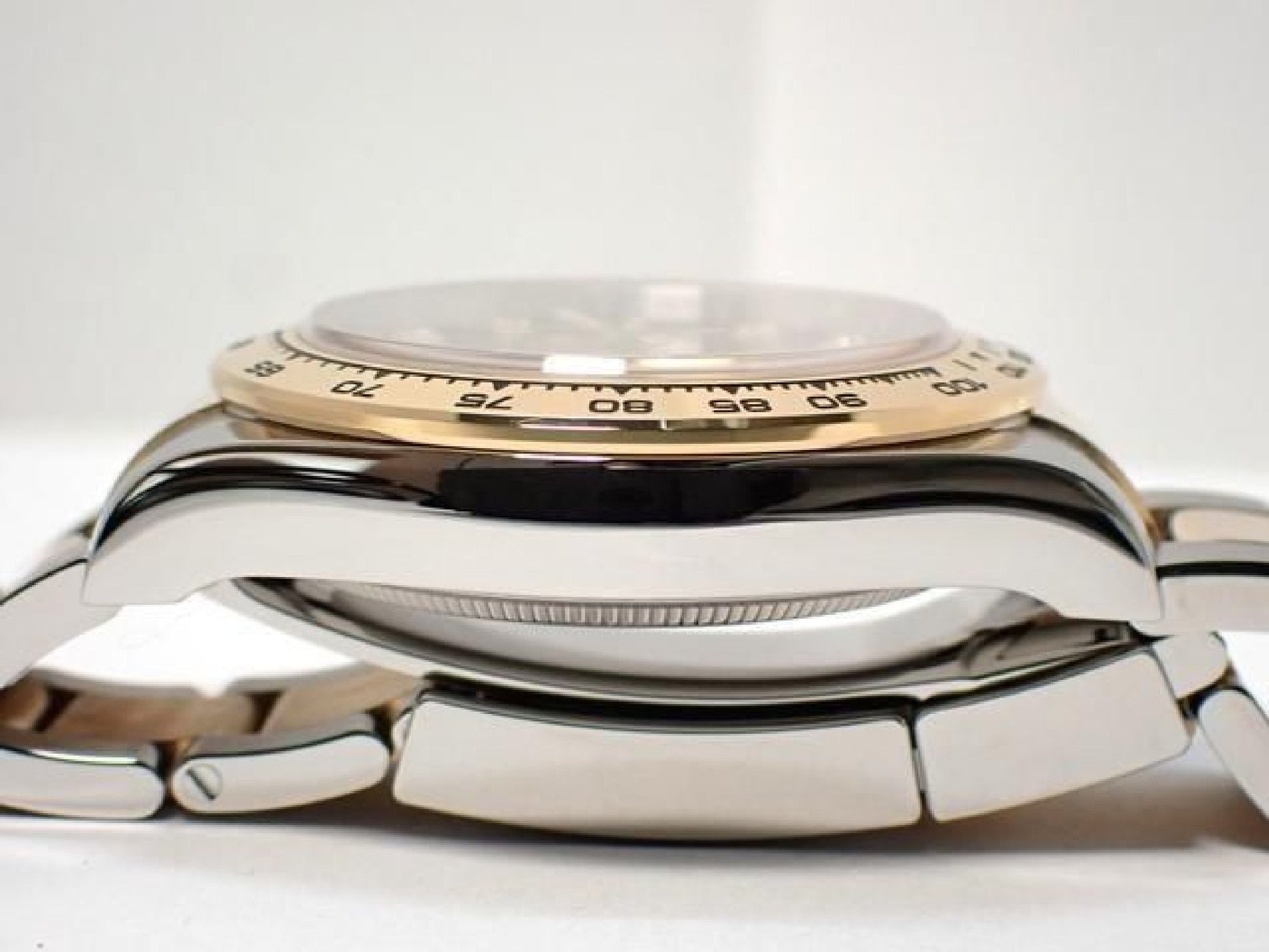 ROLEX Daytona SS x18KYG combinatie zwarte wijzerplaat 8P diamant 126503G '24 Heren 191676992 hannari-shop