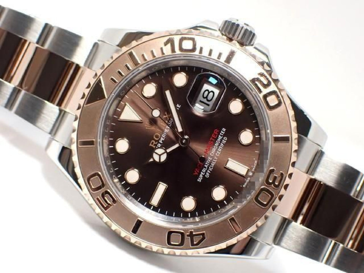 ROLEX YACHT-MASTER 40 SS x Everose Goud combinatie Chocolade Wijzerplaat Ref.126621 '20 Heren 191679390 hannari-shop