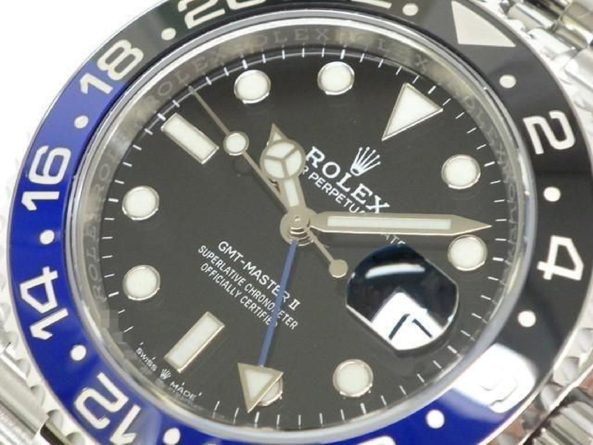 ROLEX GMT MasterII blue black bezel Ref.126710BLNR Jubilee Bracelet Mens 191797715 hannari-shop