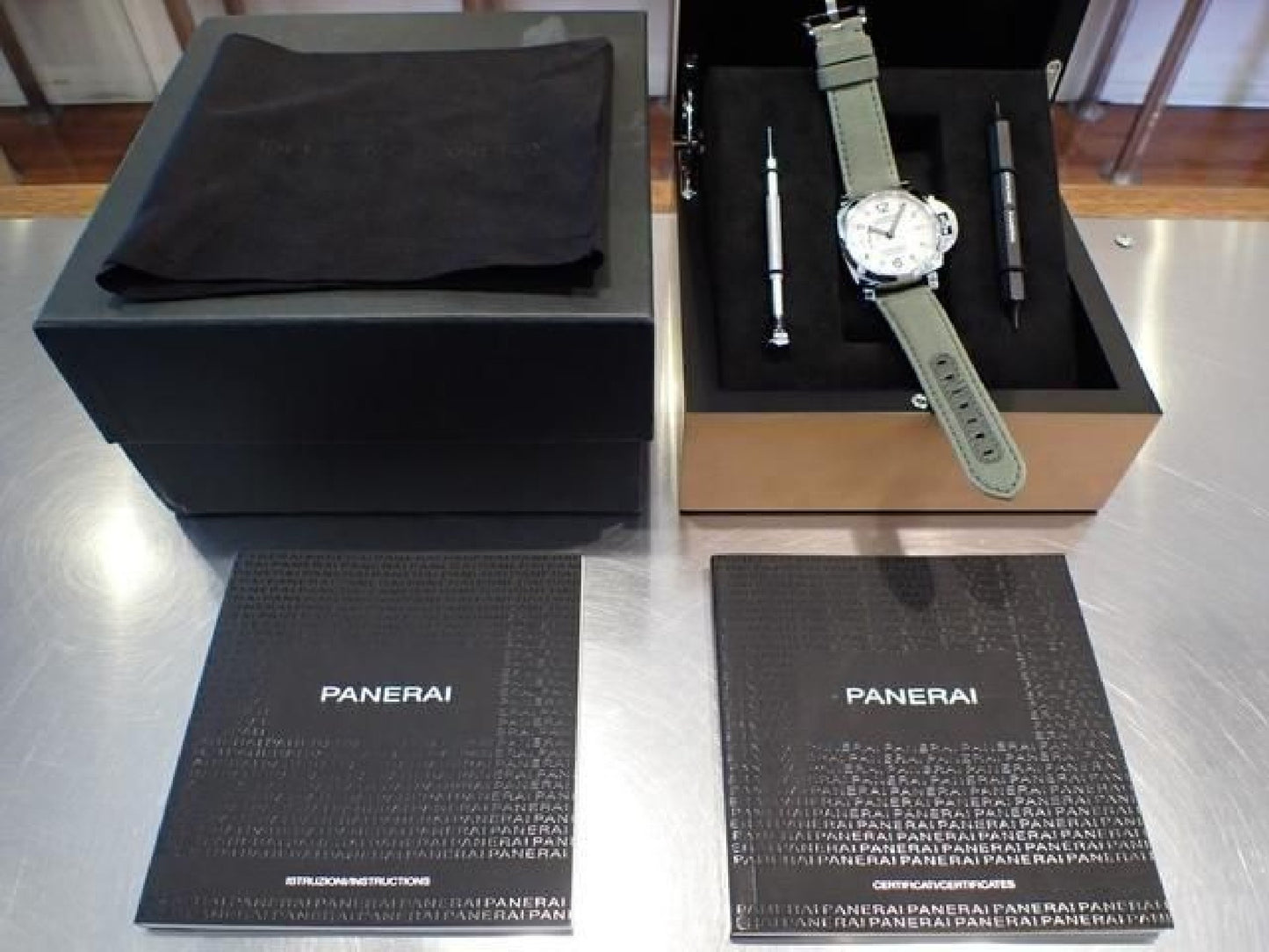 PANERAI Luminor Marina1950 3 DAY'S Acciaio PAM01523 '19 Heren 191797813 hannari-shop
