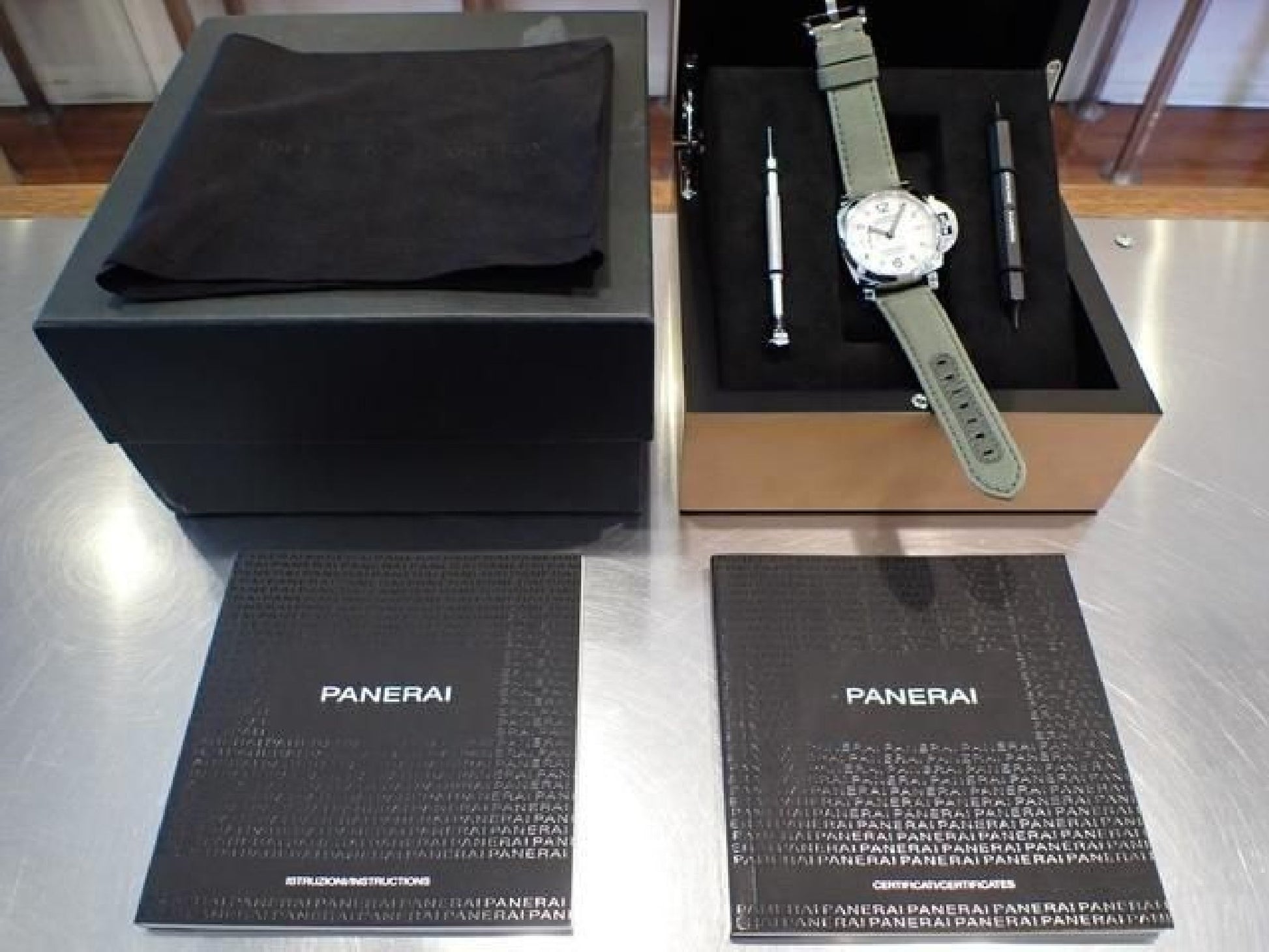 PANERAI Luminor Marina1950 3 DAY'S Acciaio PAM01523 '19 Heren 191797813 hannari-shop