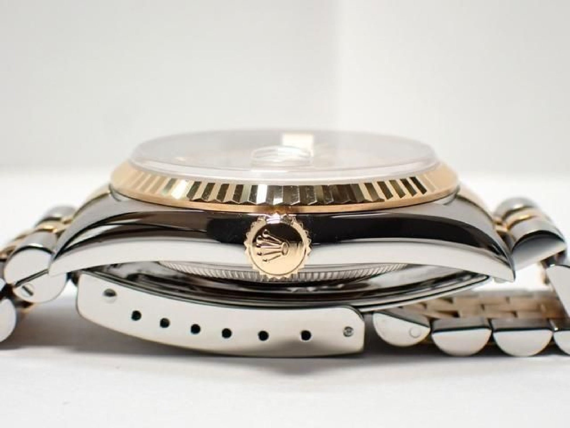 ROLEX Datejust combination 16233NR white Shell Roman Mens 191837489 hannari-shop