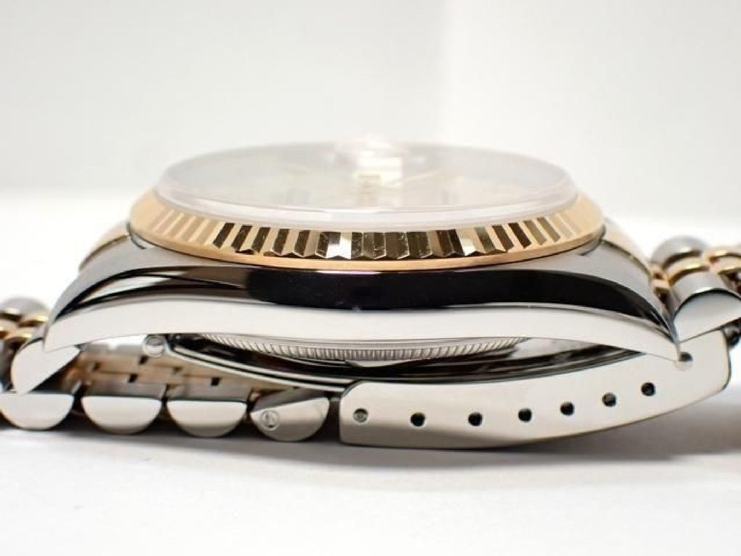 ROLEX Datejust combination 16233NR white Shell Roman Mens 191837489 hannari-shop