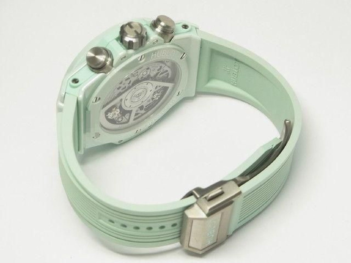 HUBLOT Big Bang Unico mintgroene keramiek 42 MM 441.GS.5221.RX Heren 191858546 hannari-shop