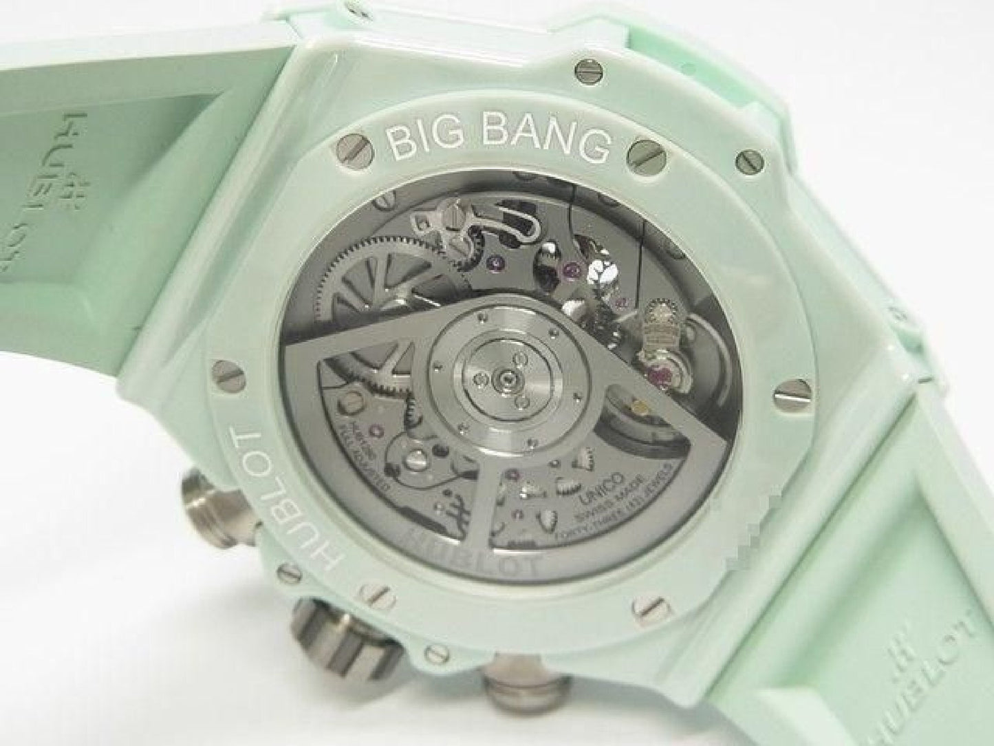 HUBLOT Big Bang Unico mintgroene keramiek 42 MM 441.GS.5221.RX Heren 191858546 hannari-shop
