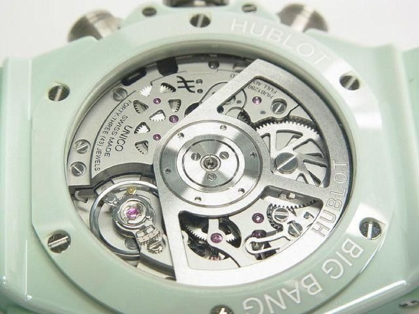 HUBLOT Big Bang Unico mintgroene keramiek 42 MM 441.GS.5221.RX Heren 191858546 hannari-shop