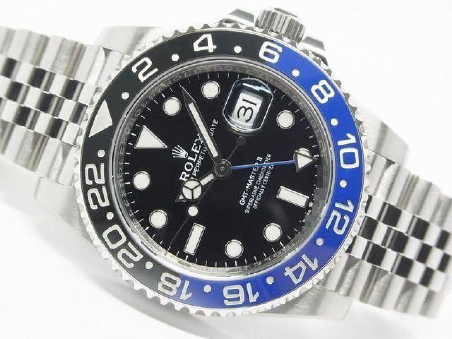 ROLEX GMT MasterII blauwe zwarte bezel 126710BLNR Jubilee armband '21 gekocht Heren 191886398 hannari-shop