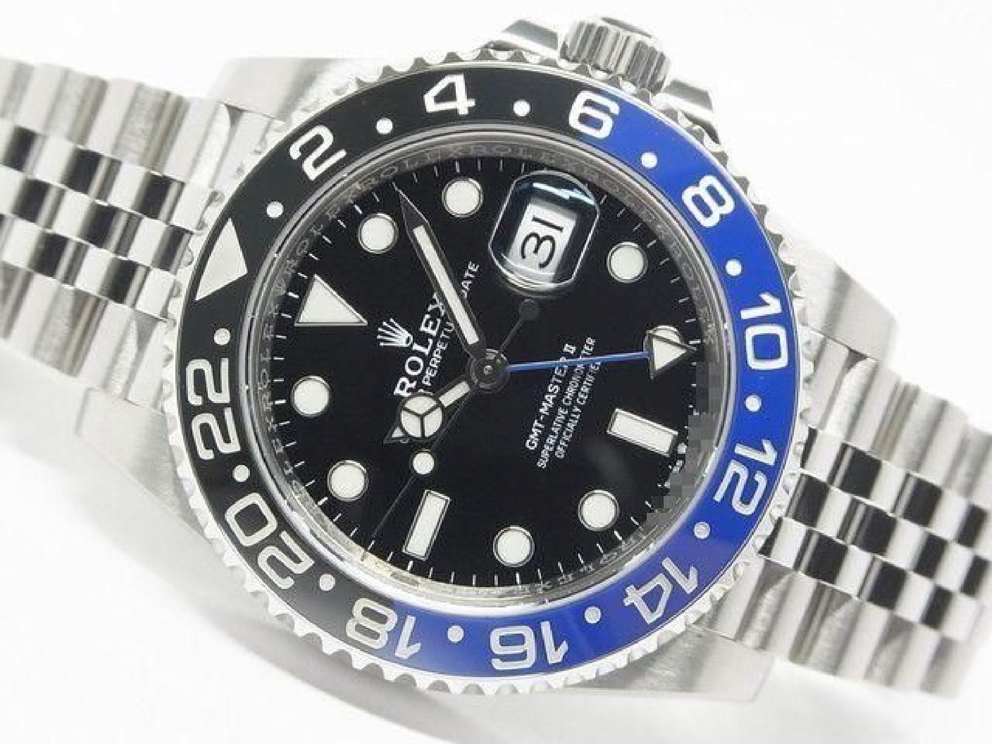 ROLEX GMT MasterII blauwe zwarte bezel 126710BLNR Jubilee armband '21 gekocht Heren 191886398 hannari-shop