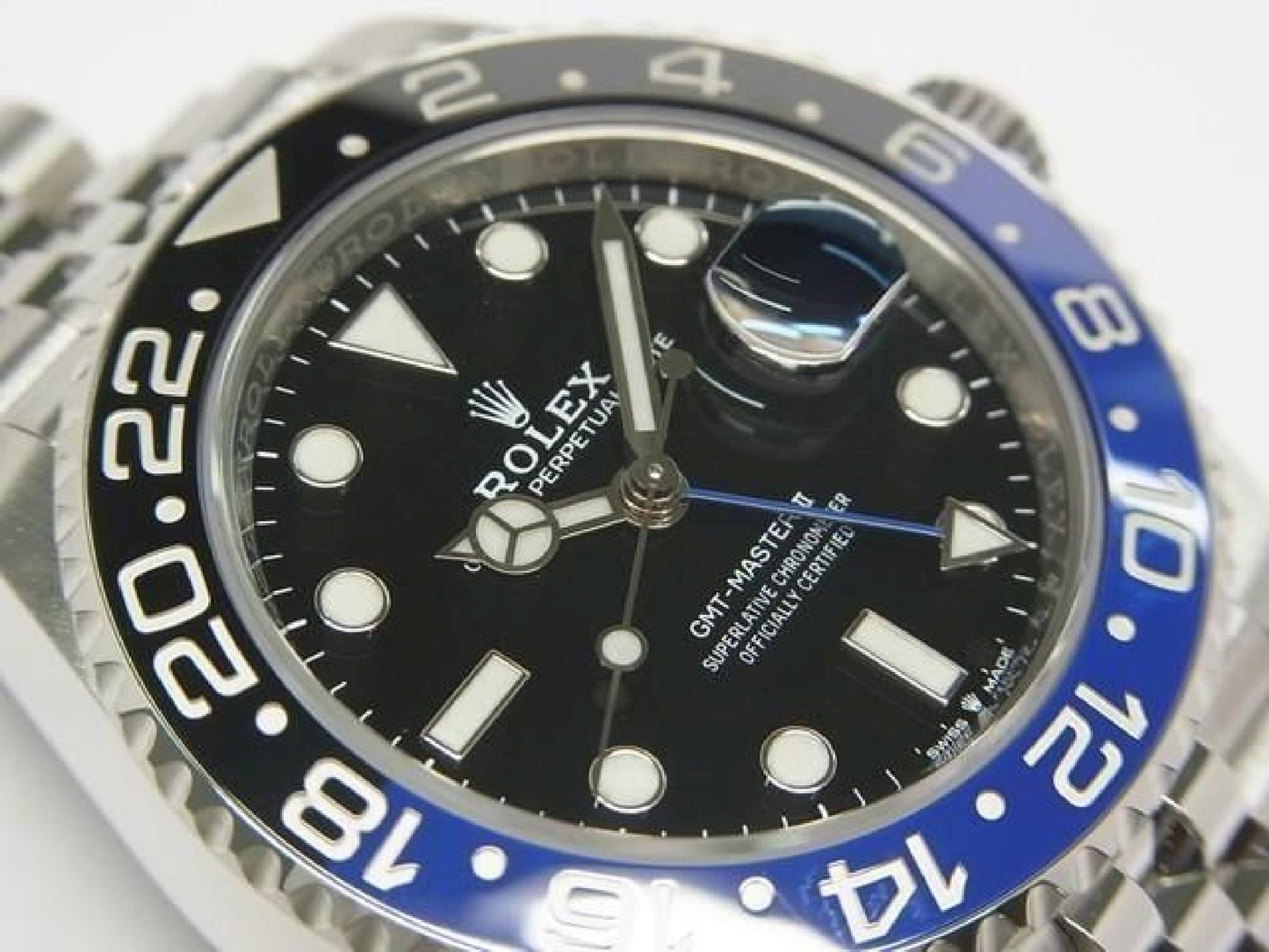 ROLEX GMT MasterII blauwe zwarte bezel 126710BLNR Jubilee armband '21 gekocht Heren 191886398 hannari-shop