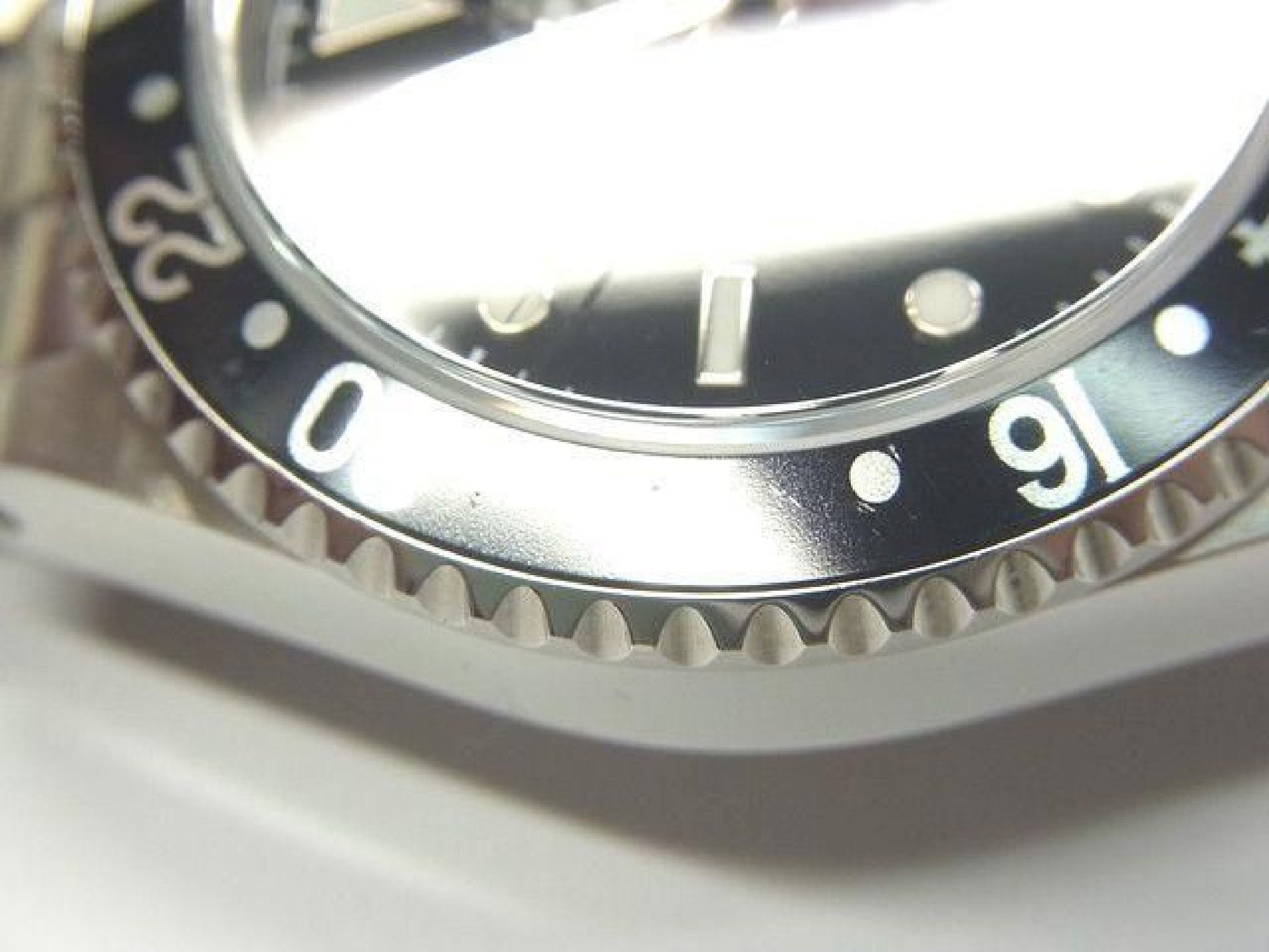 ROLEX GMT MasterII zwarte lunette 16710 P-serie Heren 192410766 hannari-shop