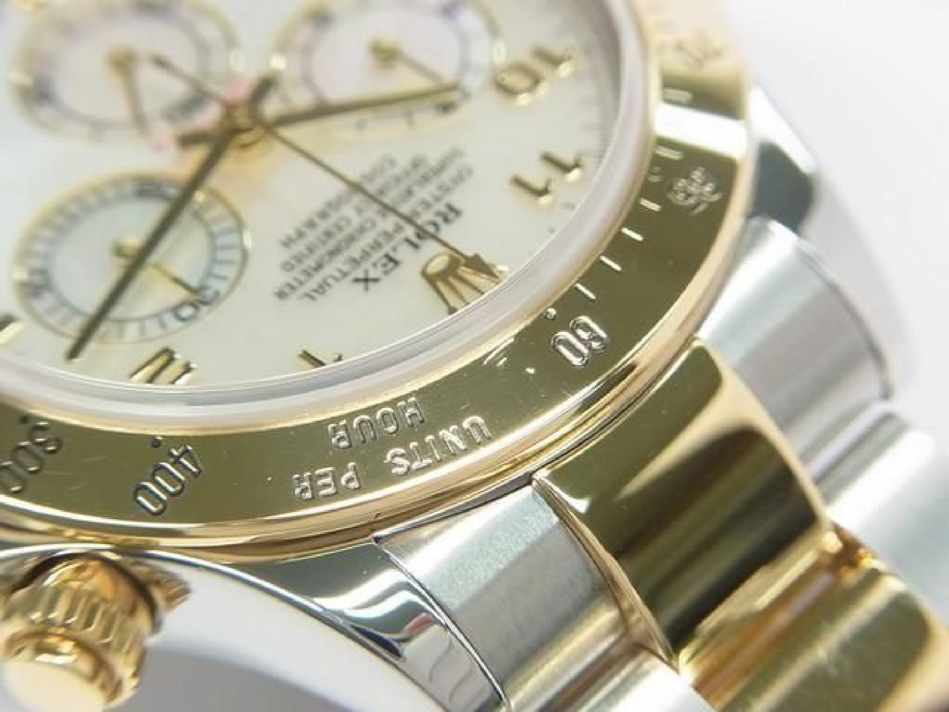 ROLEX Daytona SS xYG combination white Shell 116523 Y series Mens 192416387 hannari-shop