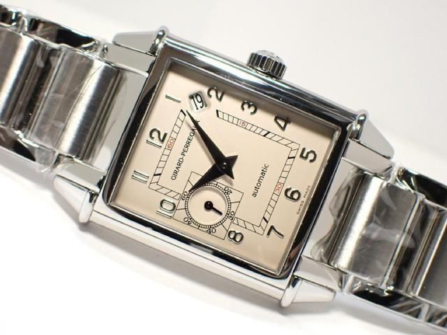GIRARD PERREGAUX vintage1945 Small Second zilveren wijzerplaat Origineel product '09 Heren 192474596 hannari-shop