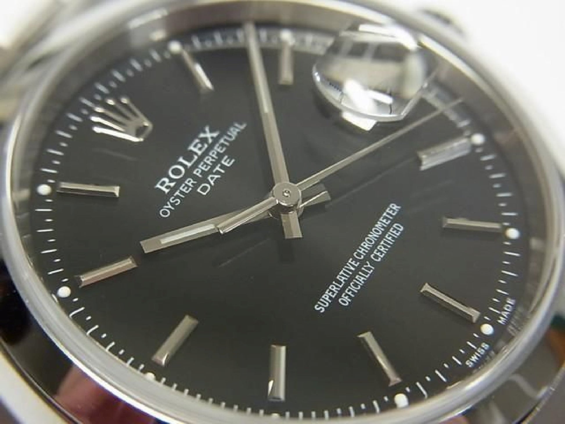 ROLEX Oyster PERPETUAL date black Ref.15200 K series Mens 192509891 hannari-shop