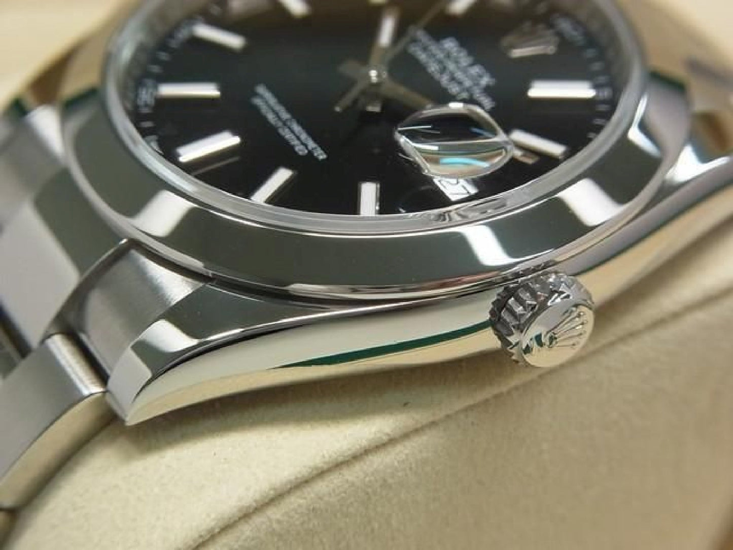 ROLEX Datejust 41 bright black 126300 Oyster Bracelet Mens 192524486 hannari-shop