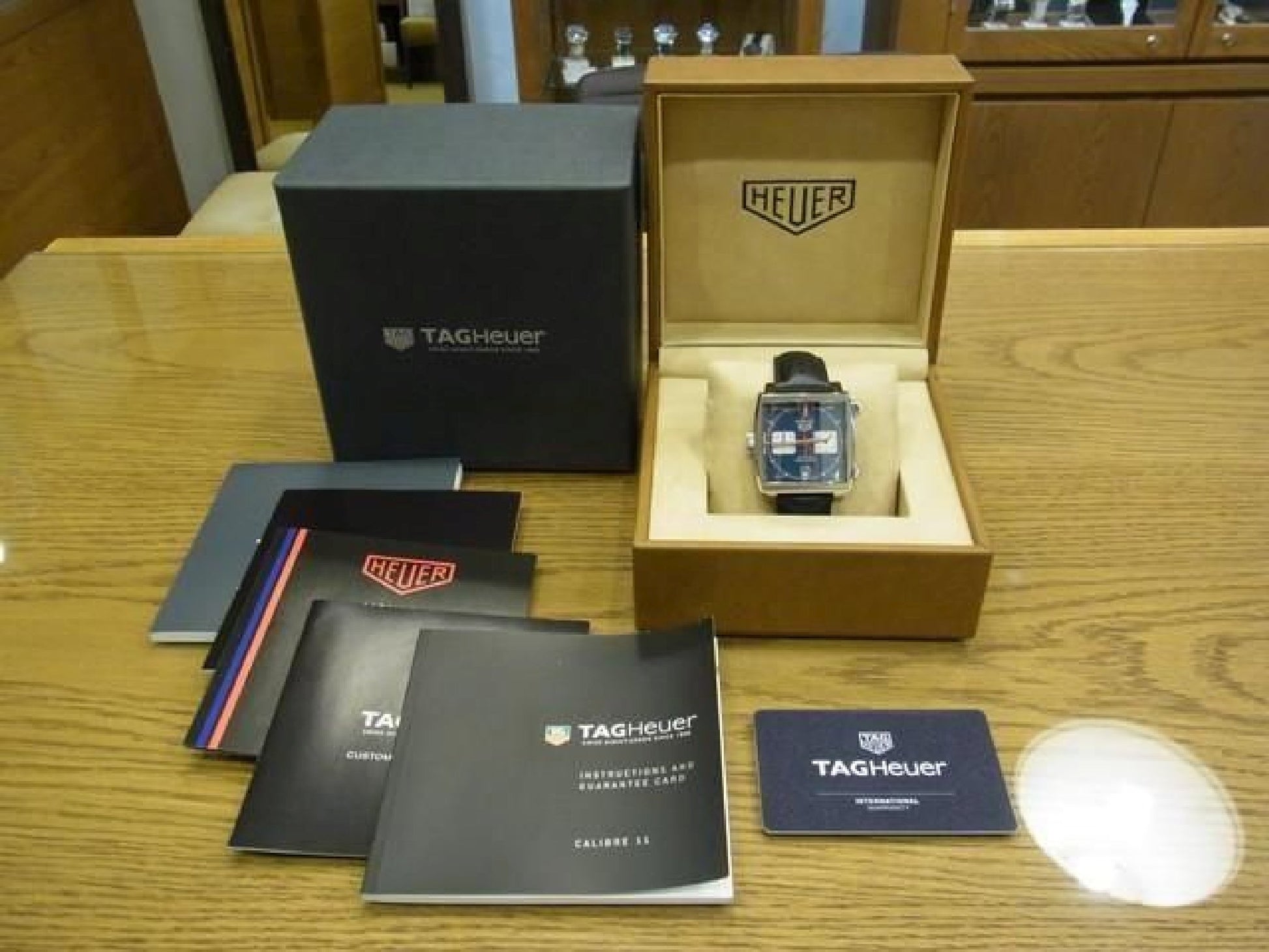 TAG HEUER Monaco Calibre11 Chronograph CAW211P.FC6356 Mens 192524514 hannari-shop