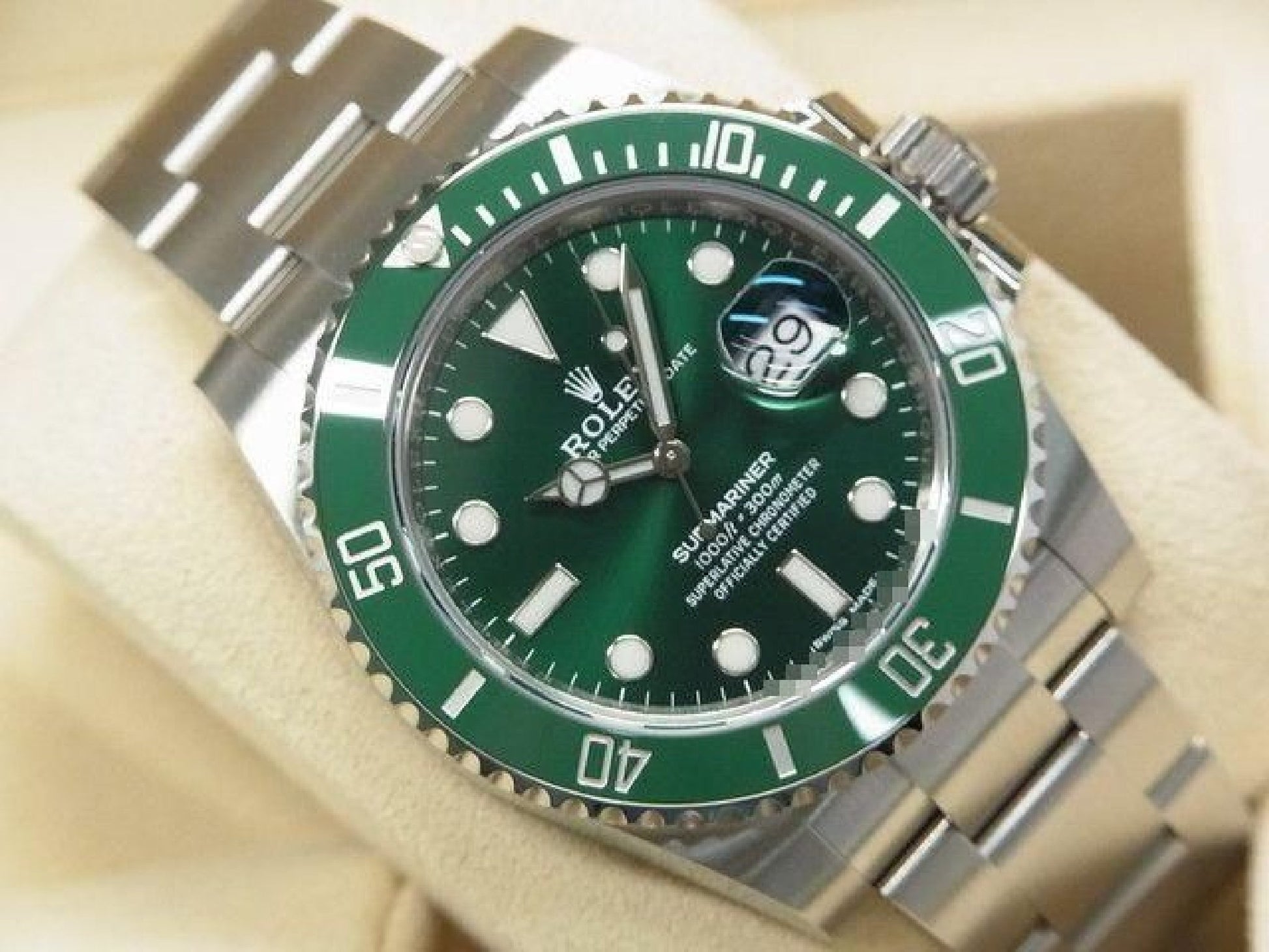 ROLEX Submariner date green 116610LN Genuine goods Mens 192607071 hannari-shop