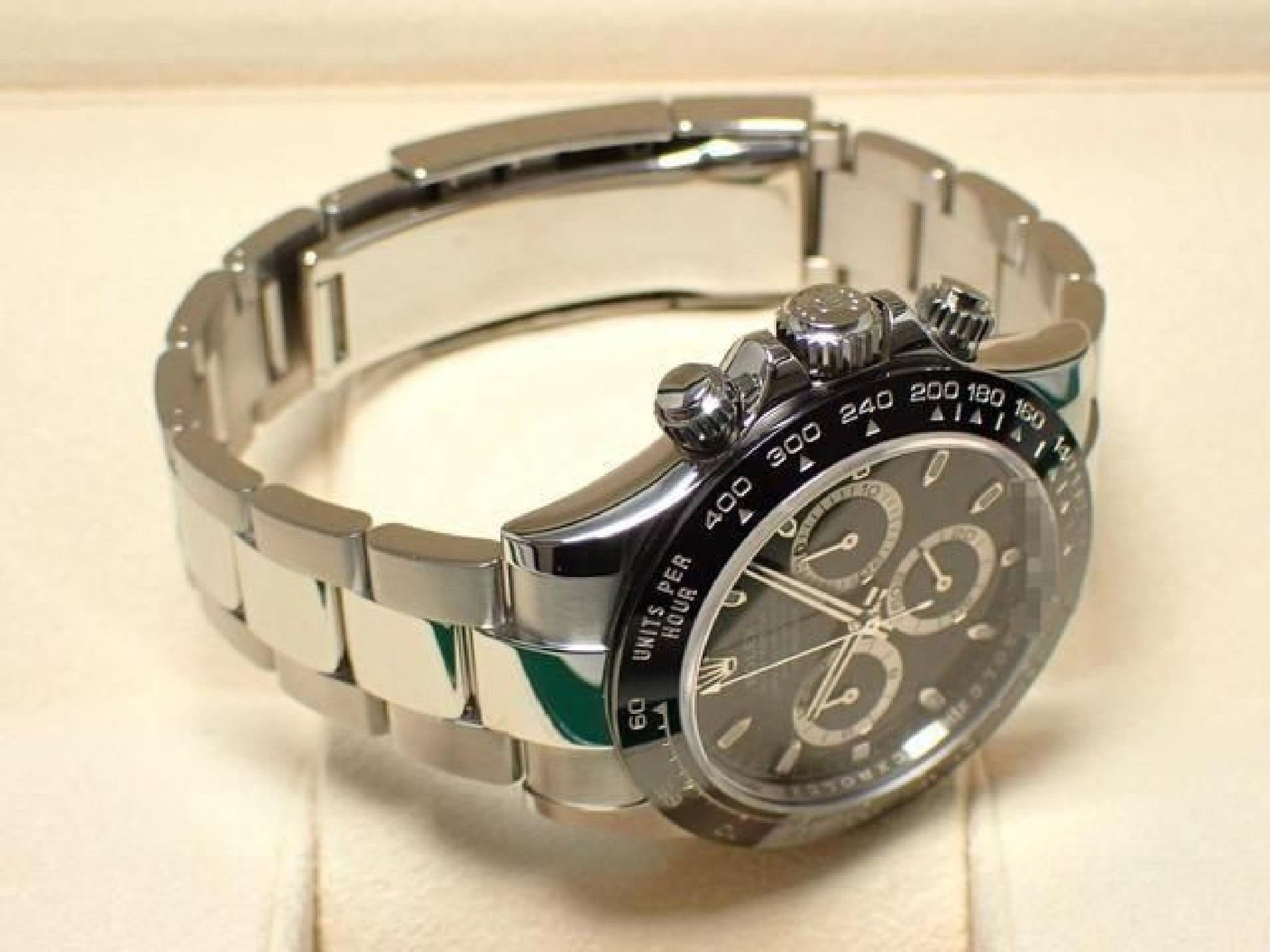 ROLEX Daytona zwarte wijzerplaat 116500LN '19 Heren 192619174 hannari-shop