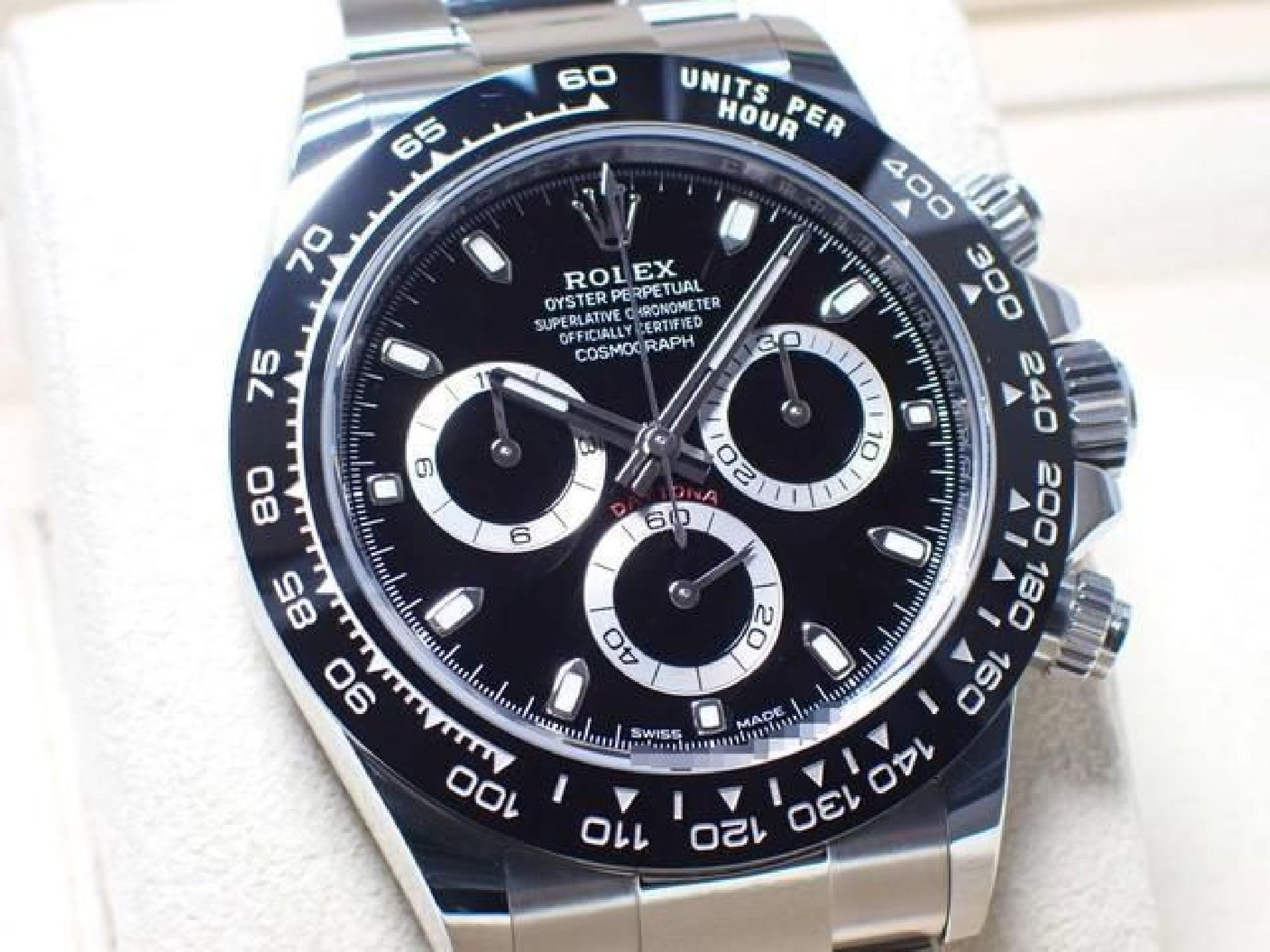 ROLEX Daytona zwarte wijzerplaat 116500LN '19 Heren 192619174 hannari-shop