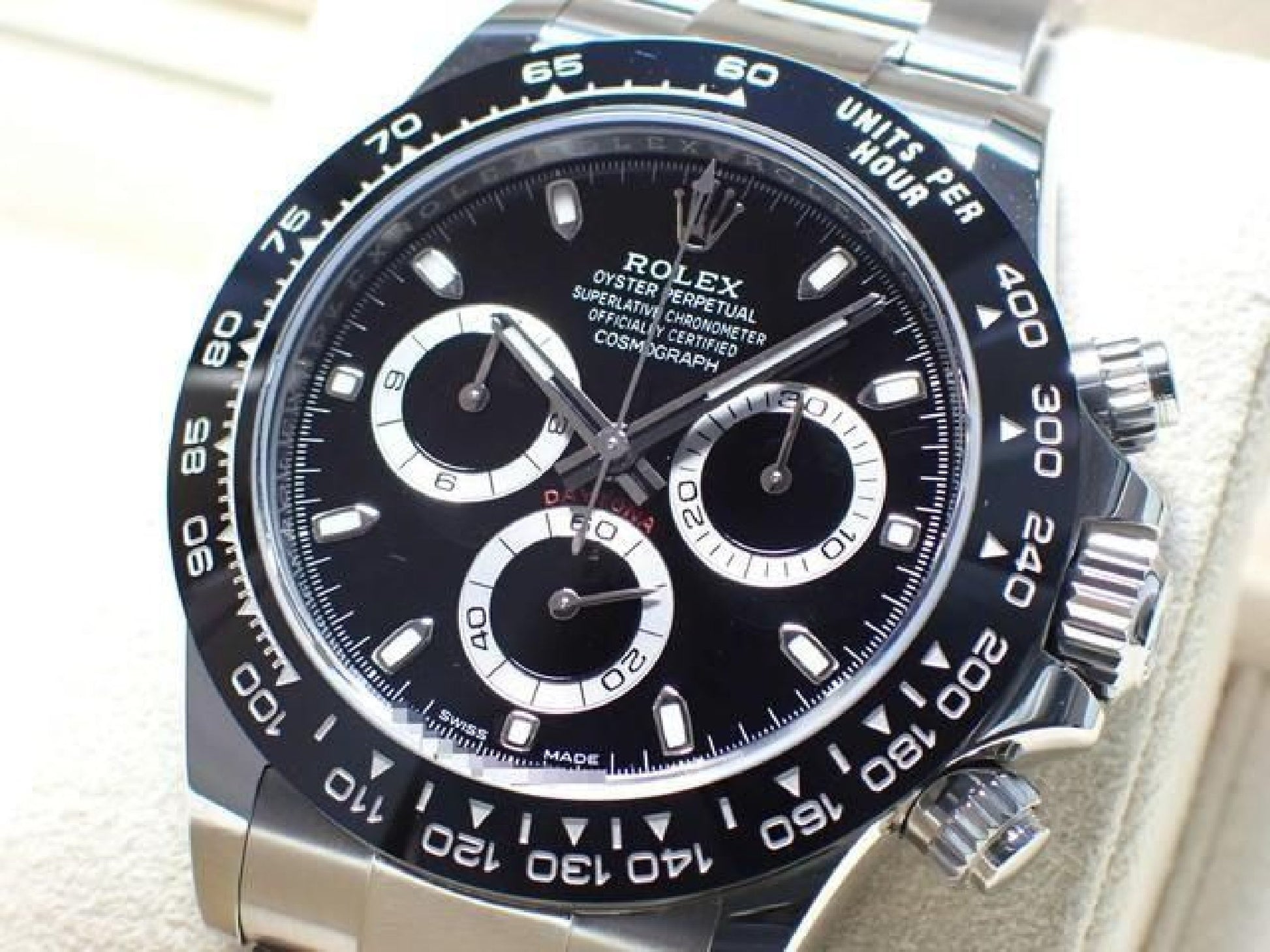 ROLEX Daytona zwarte wijzerplaat 116500LN '19 Heren 192619174 hannari-shop