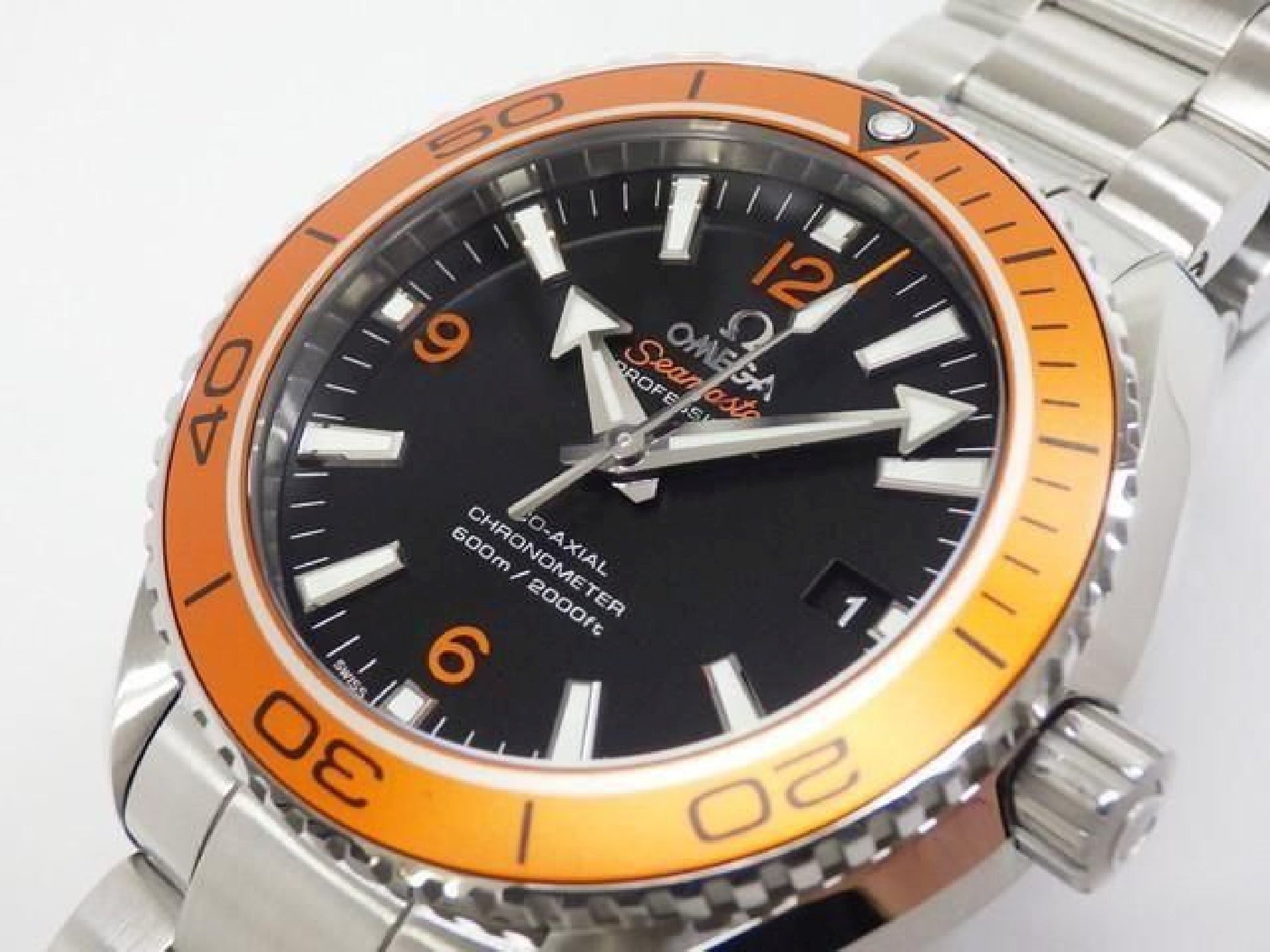 OMEGA SEA MASTER Planet Ocean 600M orange bezel 232.30.42.21.01.002 Mens 192674754 hannari-shop