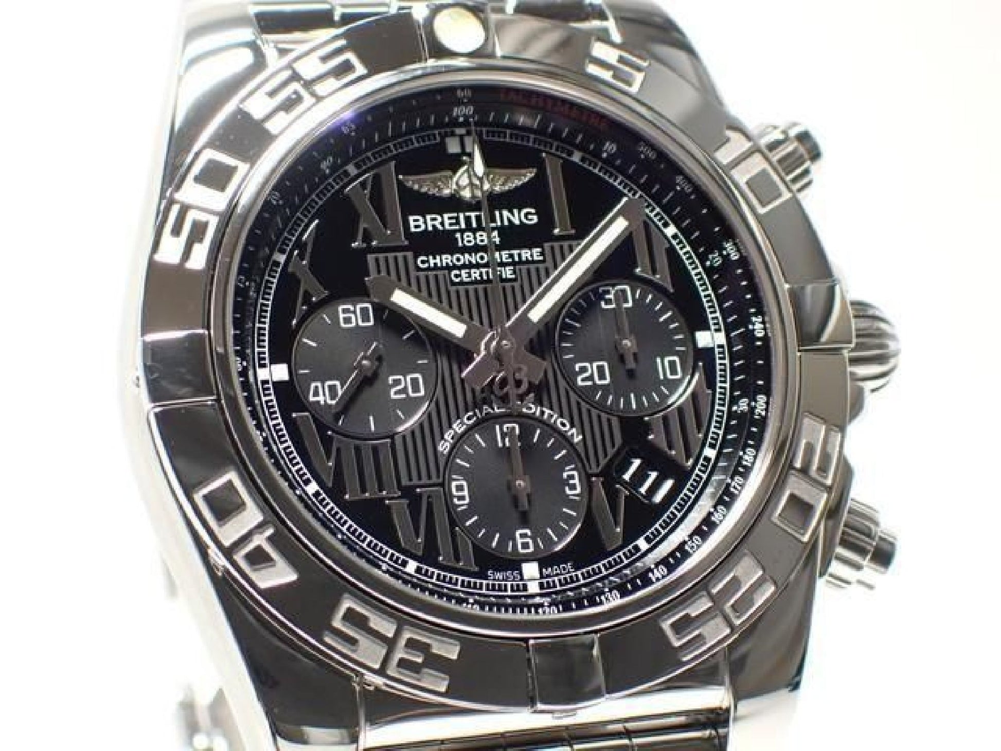 BREITLING Chrono Mat44 Roman edition black Dial AB011012/BD89 '16 Mens 192677001 hannari-shop