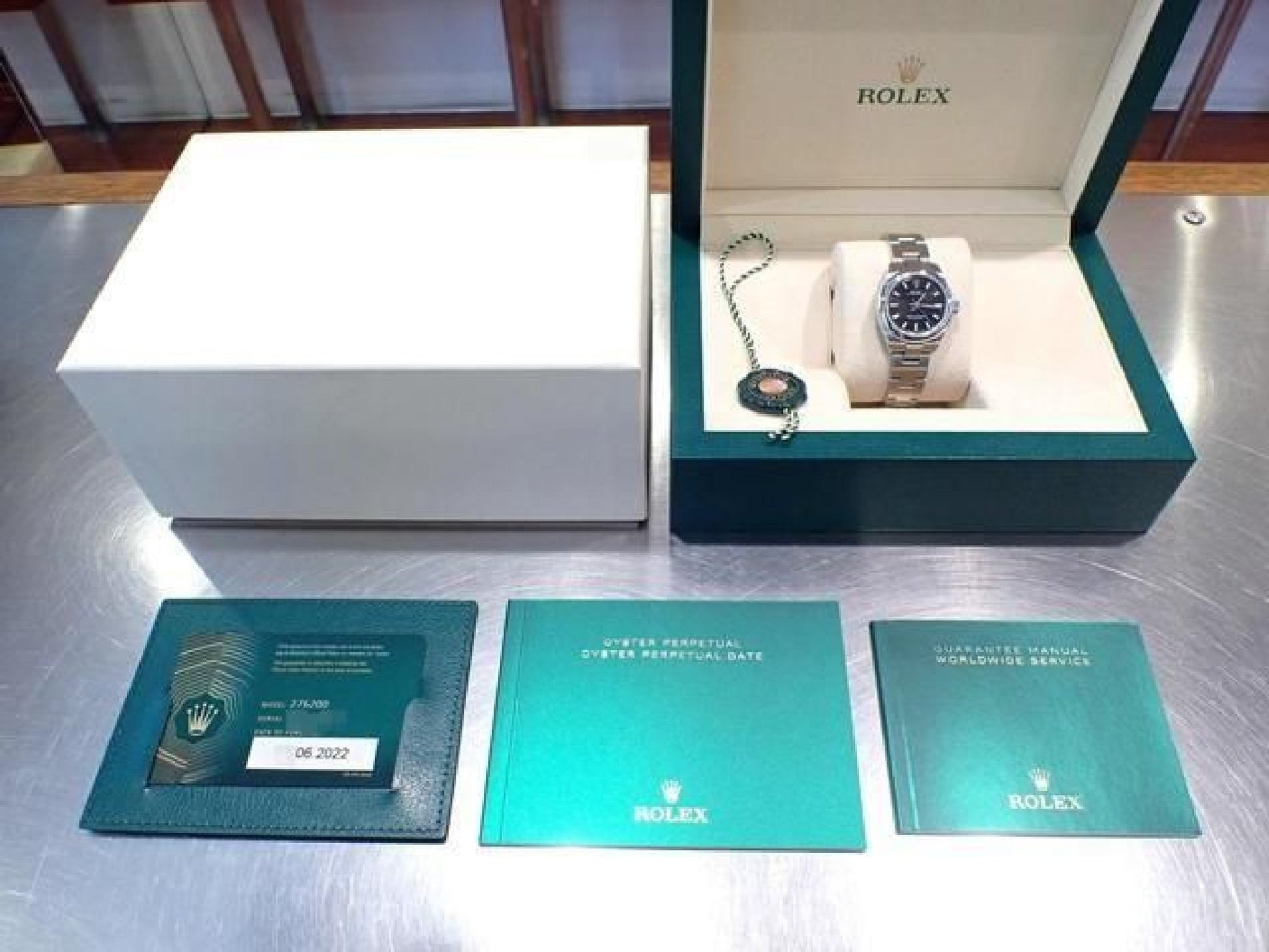 ROLEX Oyster PERPETUAL 28 black '22 276200 Mens 192718562 hannari-shop