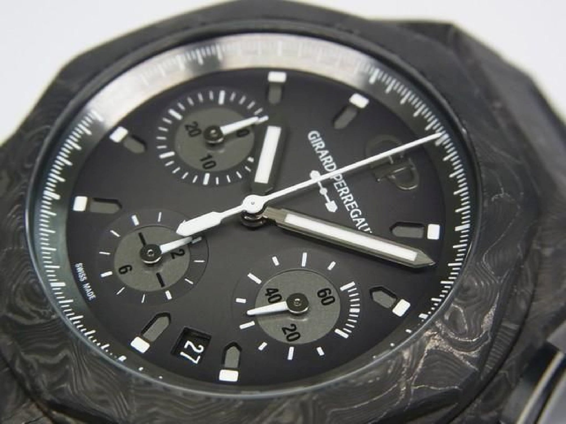 GIRARD PERREGAUX Laureato Absolute Chronograph 8Tech 81060-41-3222-1CX Heren 192788565 hannari-shop