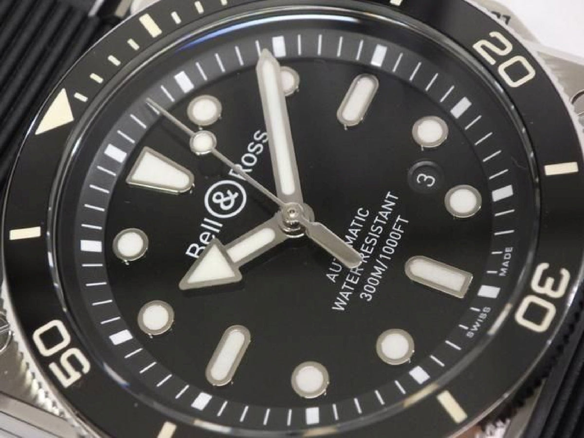 BELL & ROSS BR03 DIVER zwart staal 42 MM BR03A-D-BL-ST/SRB heren 192874791 hannari-shop
