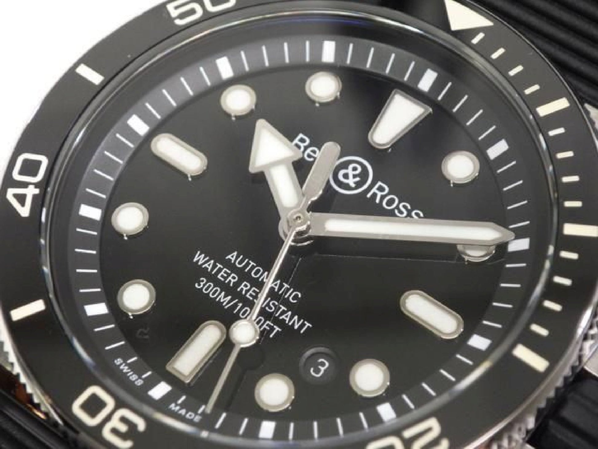 BELL & ROSS BR03 DIVER zwart staal 42 MM BR03A-D-BL-ST/SRB heren 192874791 hannari-shop