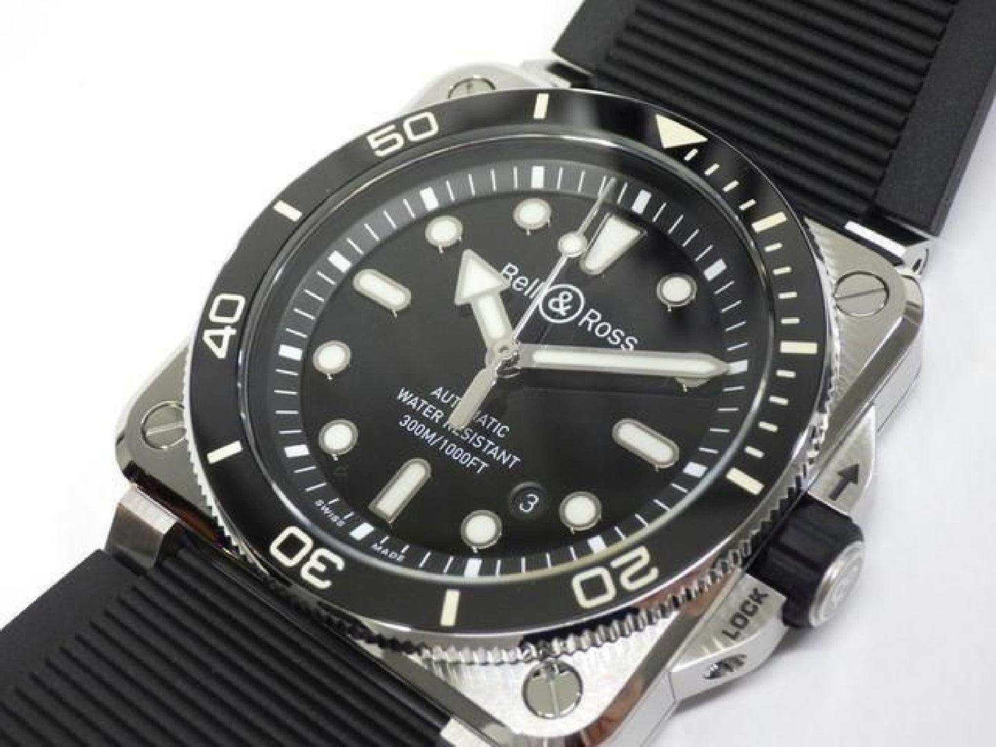 BELL & ROSS BR03 DIVER zwart staal 42 MM BR03A-D-BL-ST/SRB heren 192874791 hannari-shop