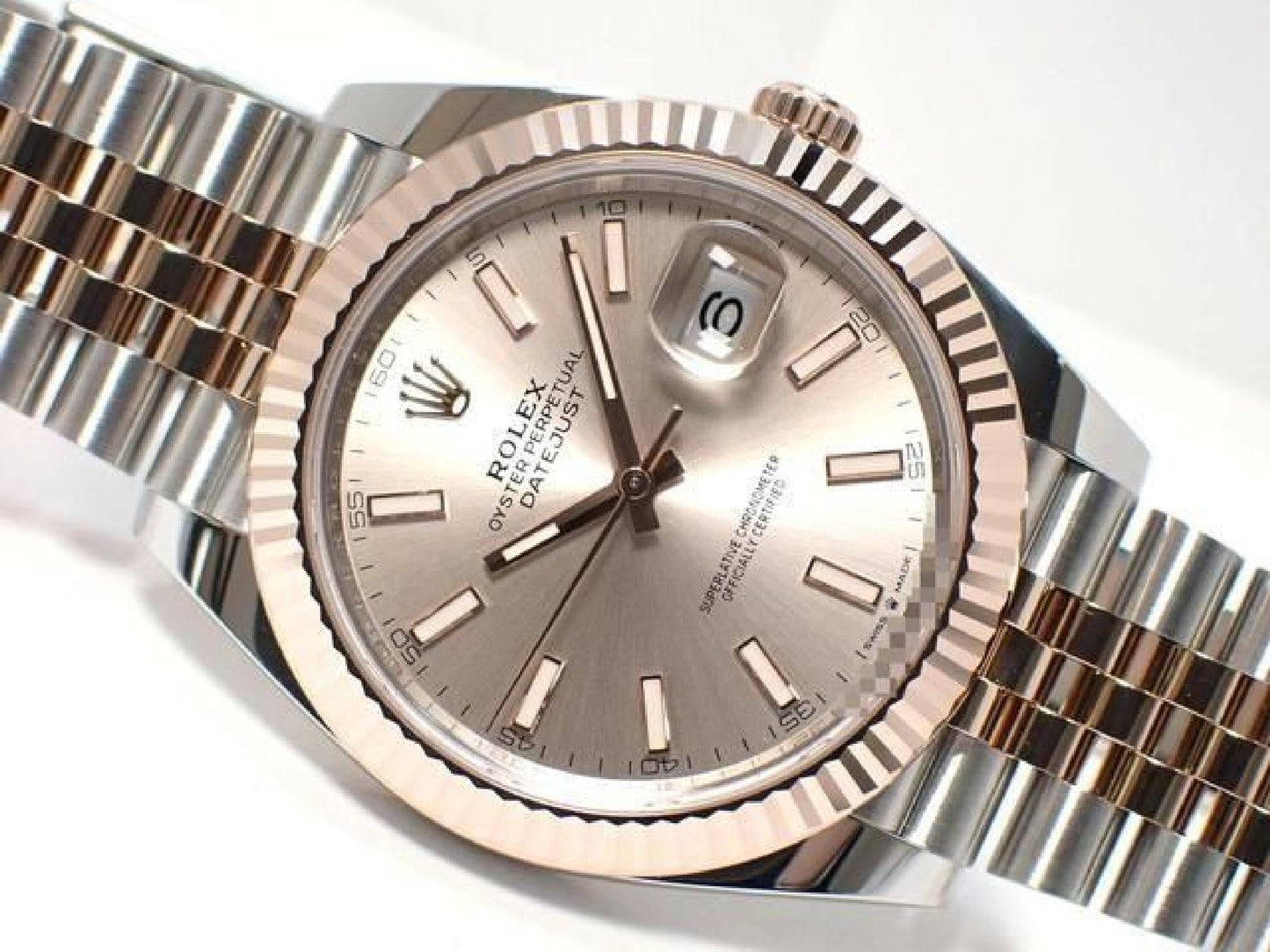 ROLEX Datejust 41 SS x Everose Gold combinatie Zonnestofwijzerplaat 126331 Heren 192921054 hannari-shop