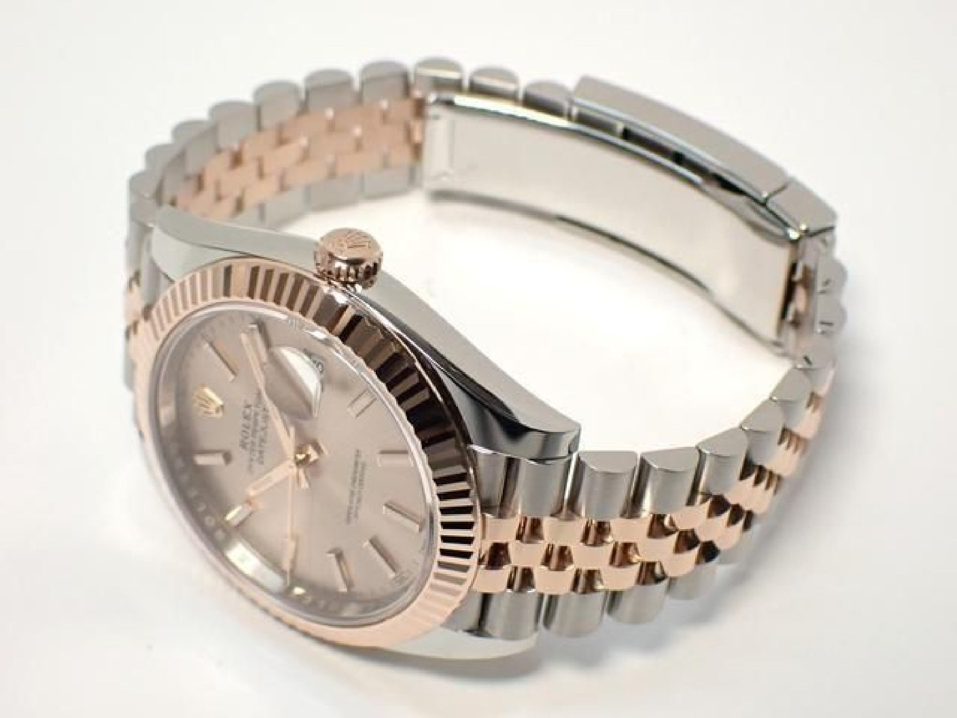 ROLEX Datejust 41 SS x Everose Gold combinatie Zonnestofwijzerplaat 126331 Heren 192921054 hannari-shop