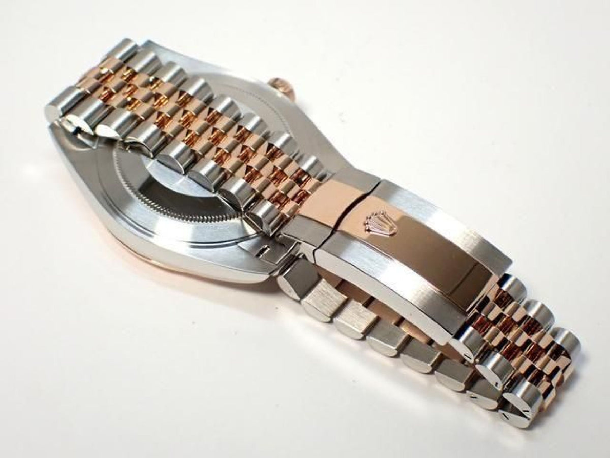 ROLEX Datejust 41 SS x Everose Gold combinatie Zonnestofwijzerplaat 126331 Heren 192921054 hannari-shop