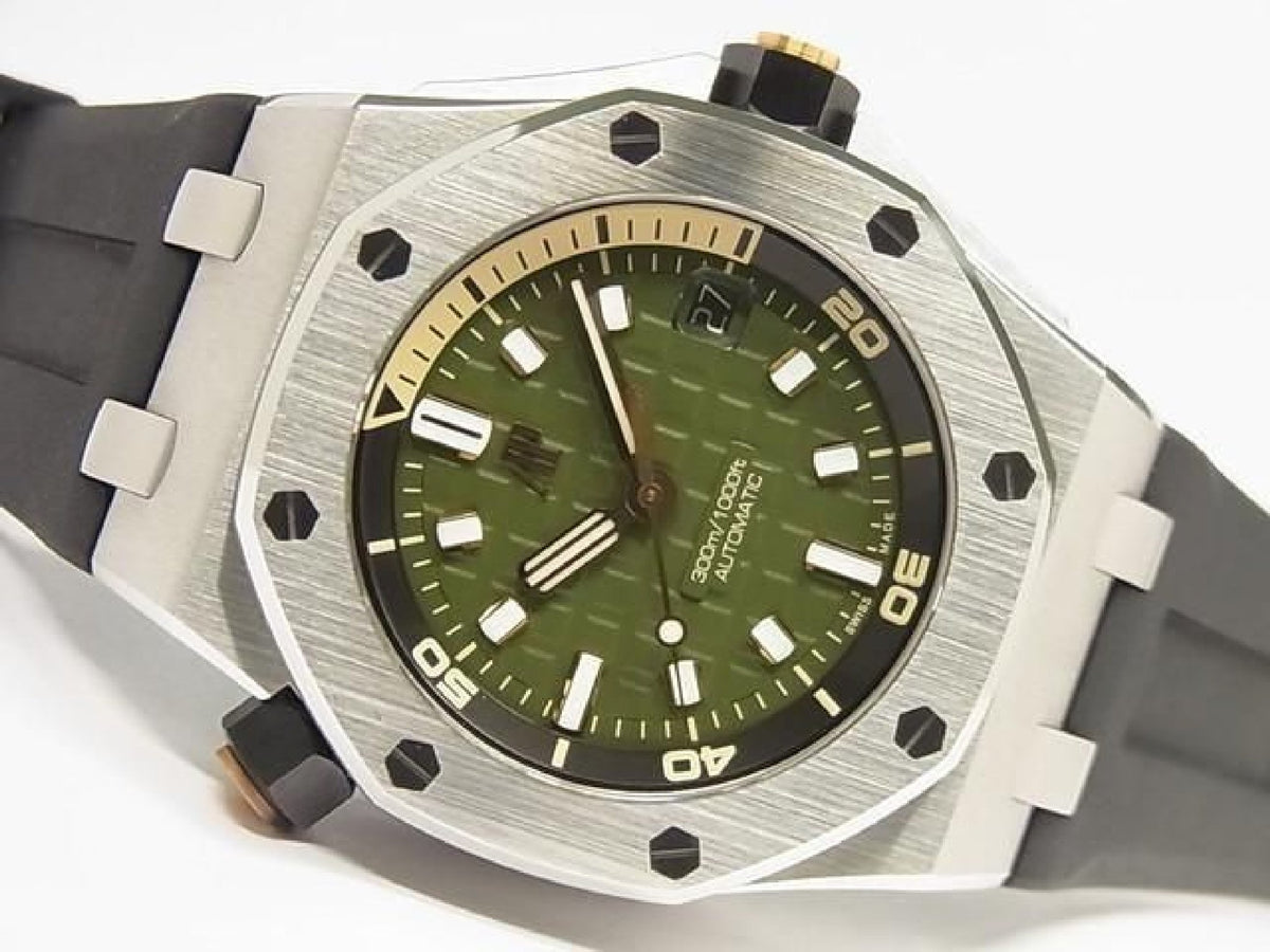 AUDEMARS PIGUET Royal Oak Offshore Diver kaki groen 15720ST.OO.A052CA.01 Heren 192952170 hannari-shop