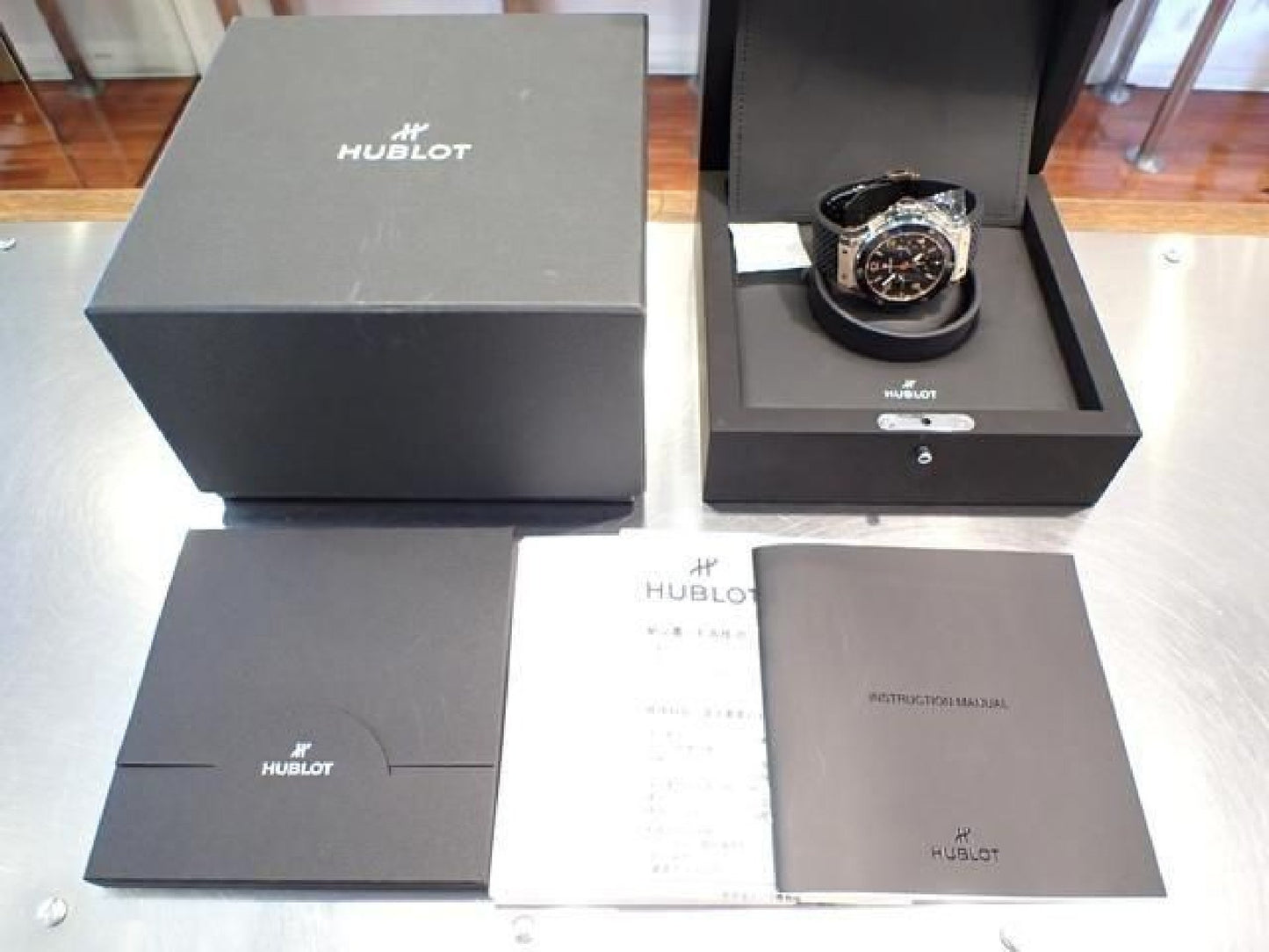 HUBLOT Big bang goud keramiek 18K rood goud 301.PB.131.RX Authentieke goederen '22 heren 192980209 hannari-shop