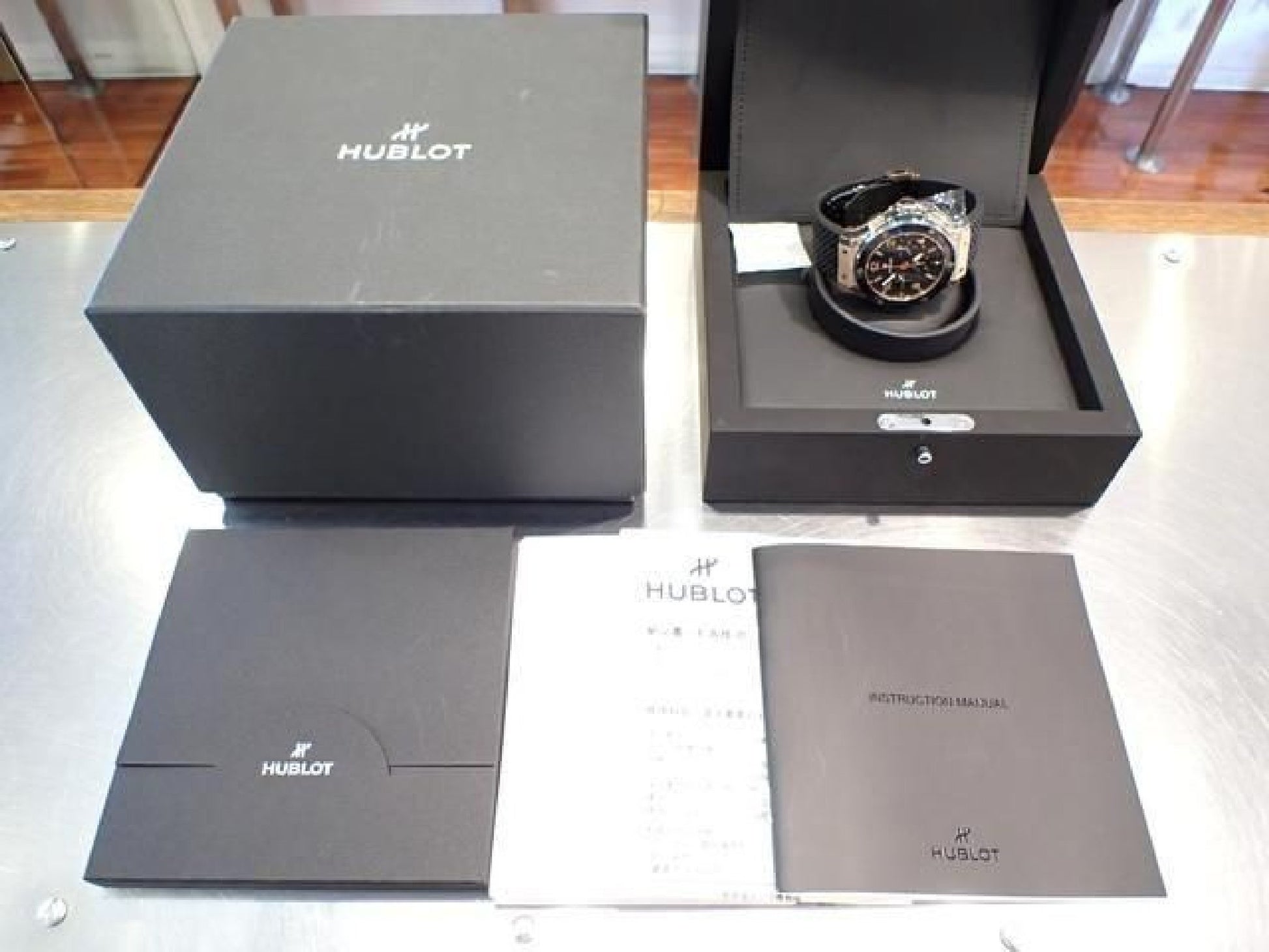 HUBLOT Big bang goud keramiek 18K rood goud 301.PB.131.RX Authentieke goederen '22 heren 192980209 hannari-shop