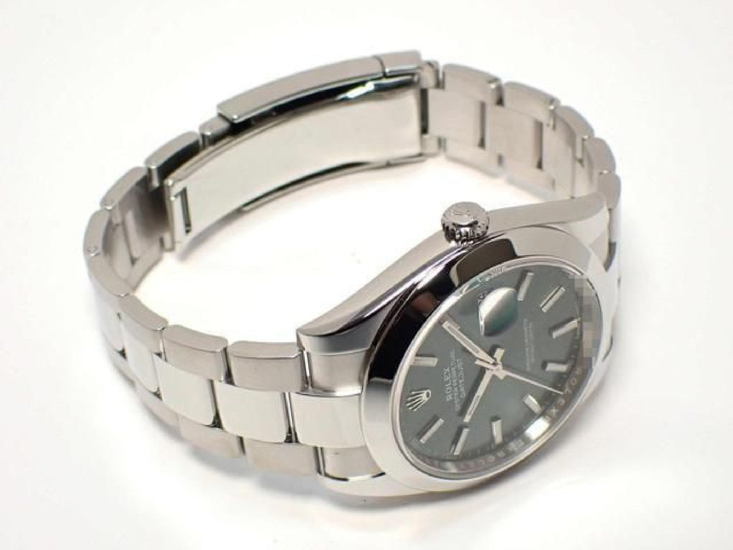 ROLEX Datejust 41 mintgroene Oyster-armband 126300 '24 Heren 193108026 hannari-shop