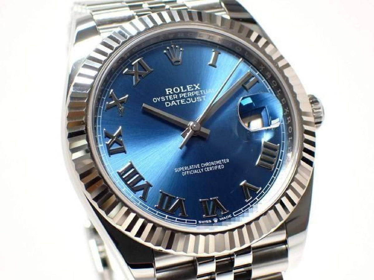 ROLEX Datejust 41 blue Roman Jubilee Bracelet 126334 '24 Mens 193153804 hannari-shop
