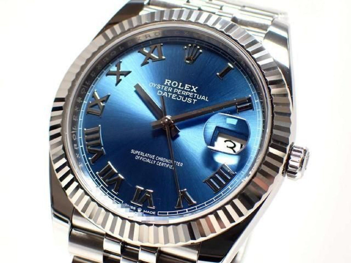 ROLEX Datejust 41 blue Roman Jubilee Bracelet 126334 '24 Mens 193153804 hannari-shop