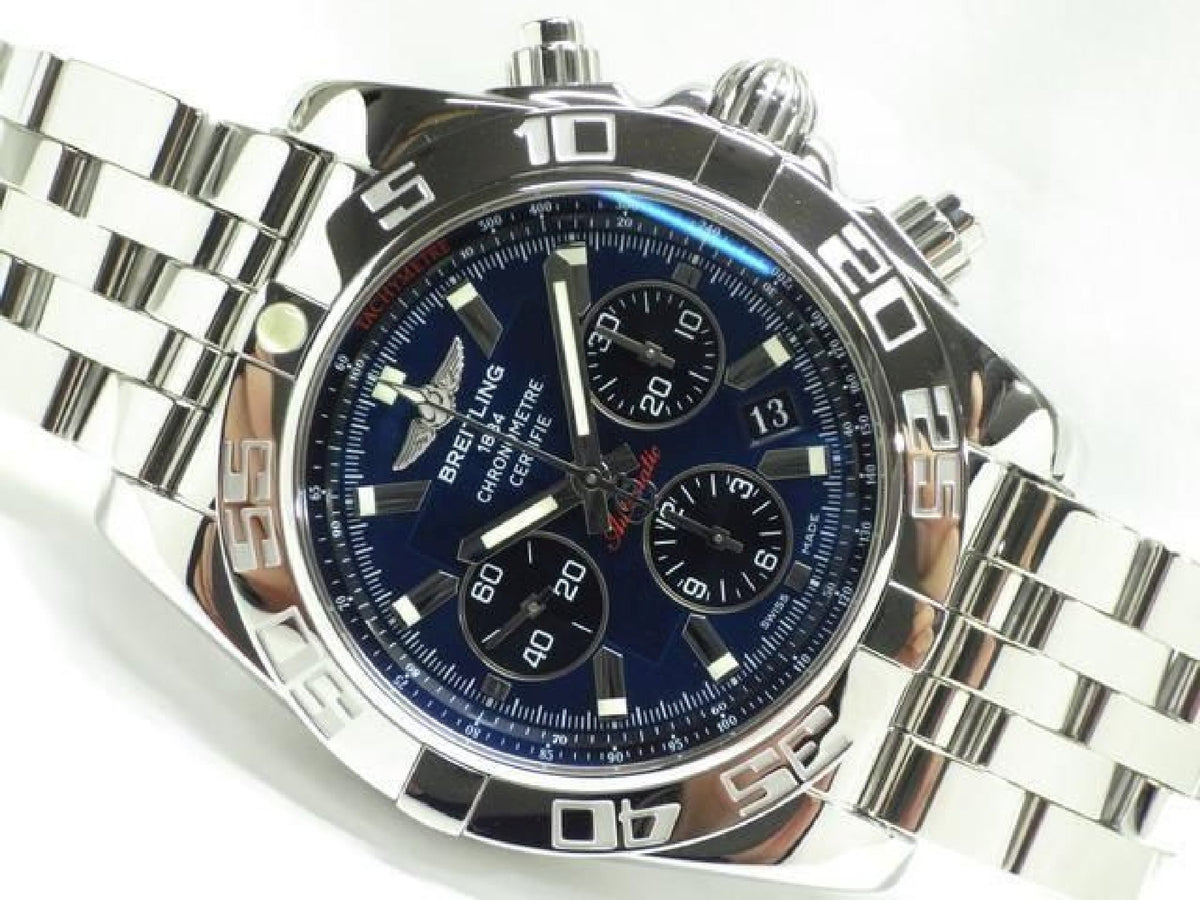 BREITLING Chrono Mat44 blauw A011C89PA Japan Authentiek Heren 193183946 hannari-shop